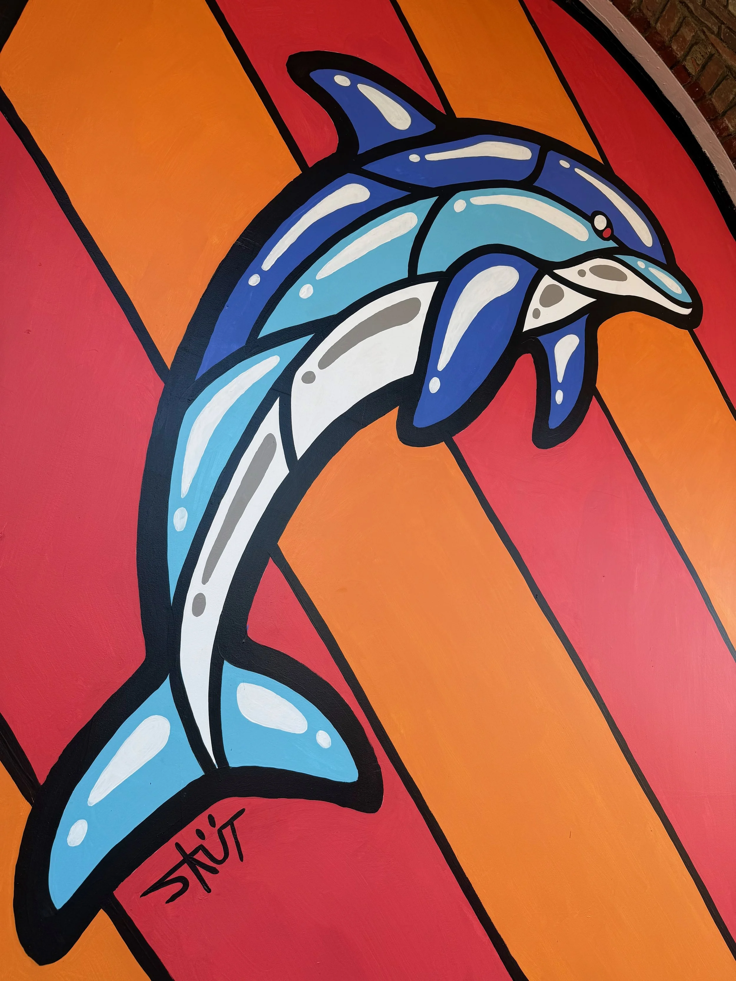 @inkedbyskut Rewilding Weho Art Installation, Bottlenose Dolphin, Detail 07.jpeg