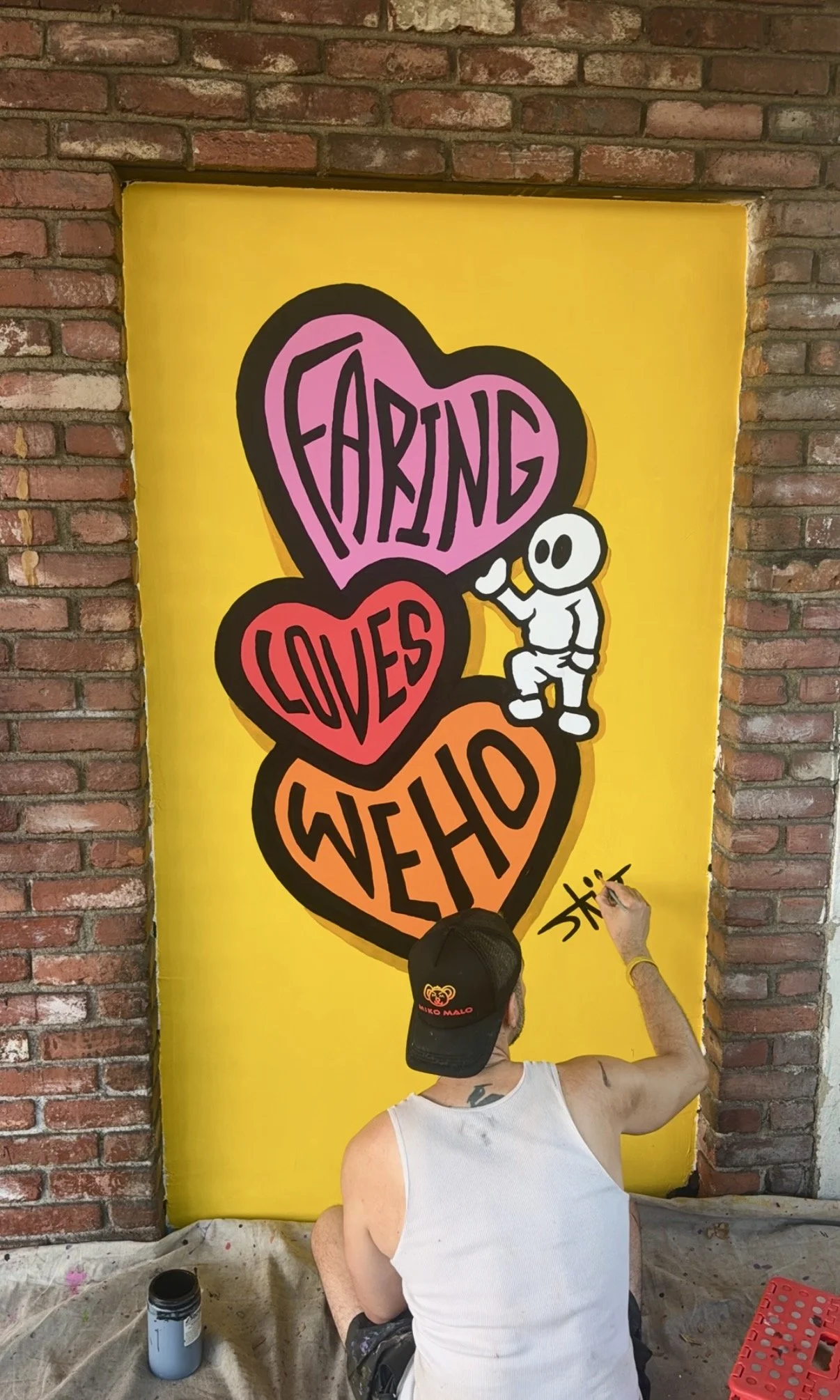 @inkedbyskut Rewilding Weho, Sküt paints a nobo and a heartfelt message.jpeg