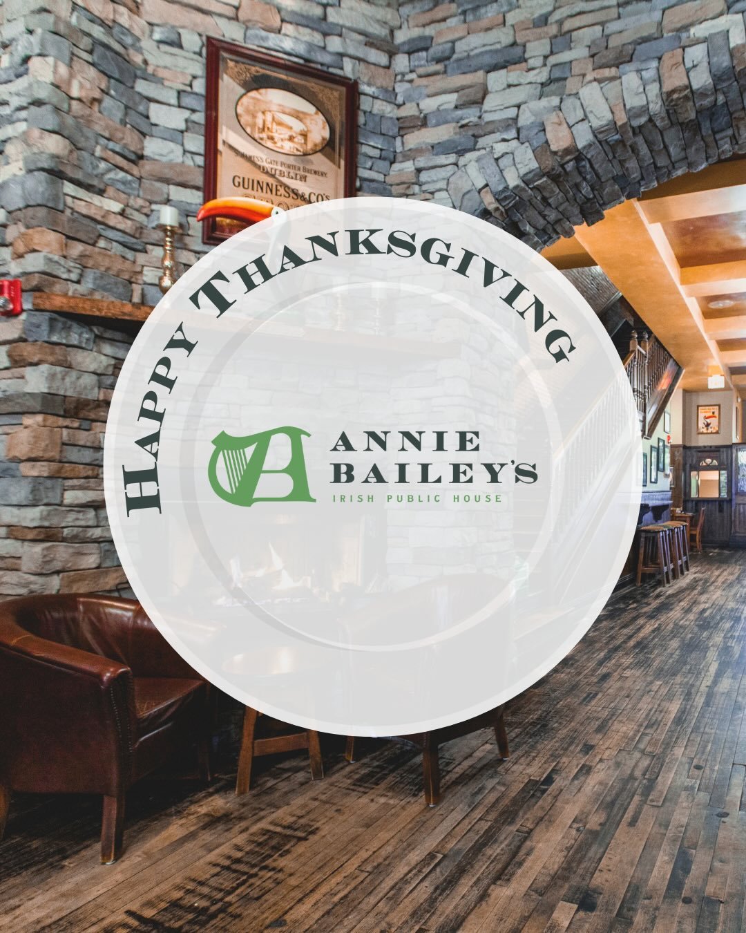 Happy Thanksgiving from all of us at Annie Bailey&rsquo;s!🍻

We&rsquo;re so grateful for the laughter, celebrations, and everyday moments you share with us. 

We will be closed on Thursday, Nov. 27th, so our team can enjoy the holiday with family an