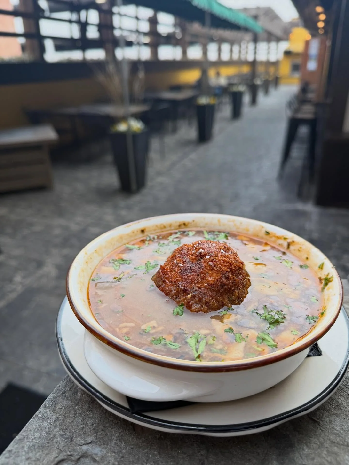 🚨 WEEKLY SOUP ALERT 🚨 

This week&rsquo;s soup special is Fried Mac N Beef Soup! 🧀

Rich beef broth with a cheesy surprise in the middle. This soup is packed with flavor and fun! Come grab a seat on the deck and give it a try 😉

#weeklyspecial #a