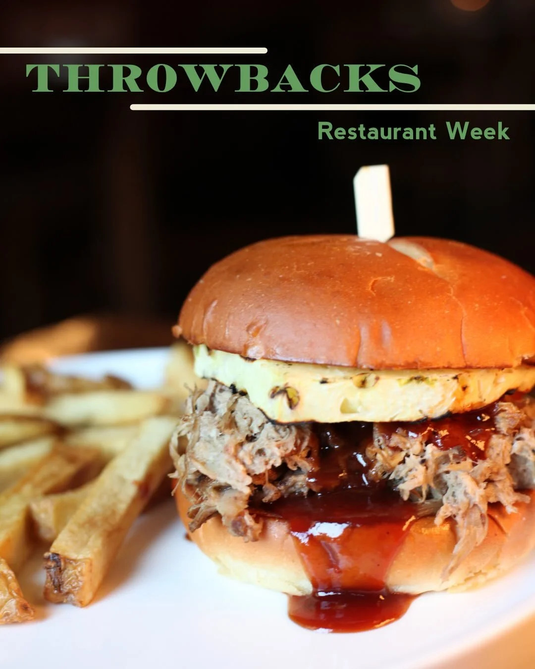 We&rsquo;re taking it back this week at Annie Bailey&rsquo;s!

For Restaurant Week, we&rsquo;re bringing out throwback favorites from throughout the years&mdash;dishes that have been part of our story and your memories. From comfort classics to pub s