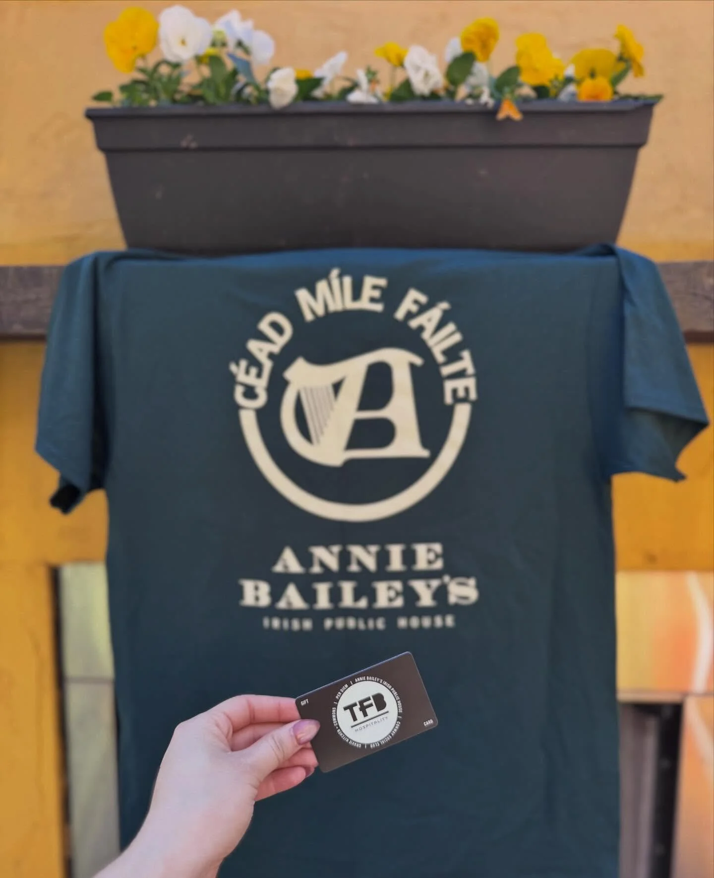 To celebrate our 20th anniversary and the next chapter of Annie Bailey&rsquo;s, we&rsquo;re giving away a C&eacute;ad M&iacute;le F&aacute;ilte tee + a $50 gift card to come experience it all for yourself! 

C&eacute;ad M&iacute;le F&aacute;ilte&mdas