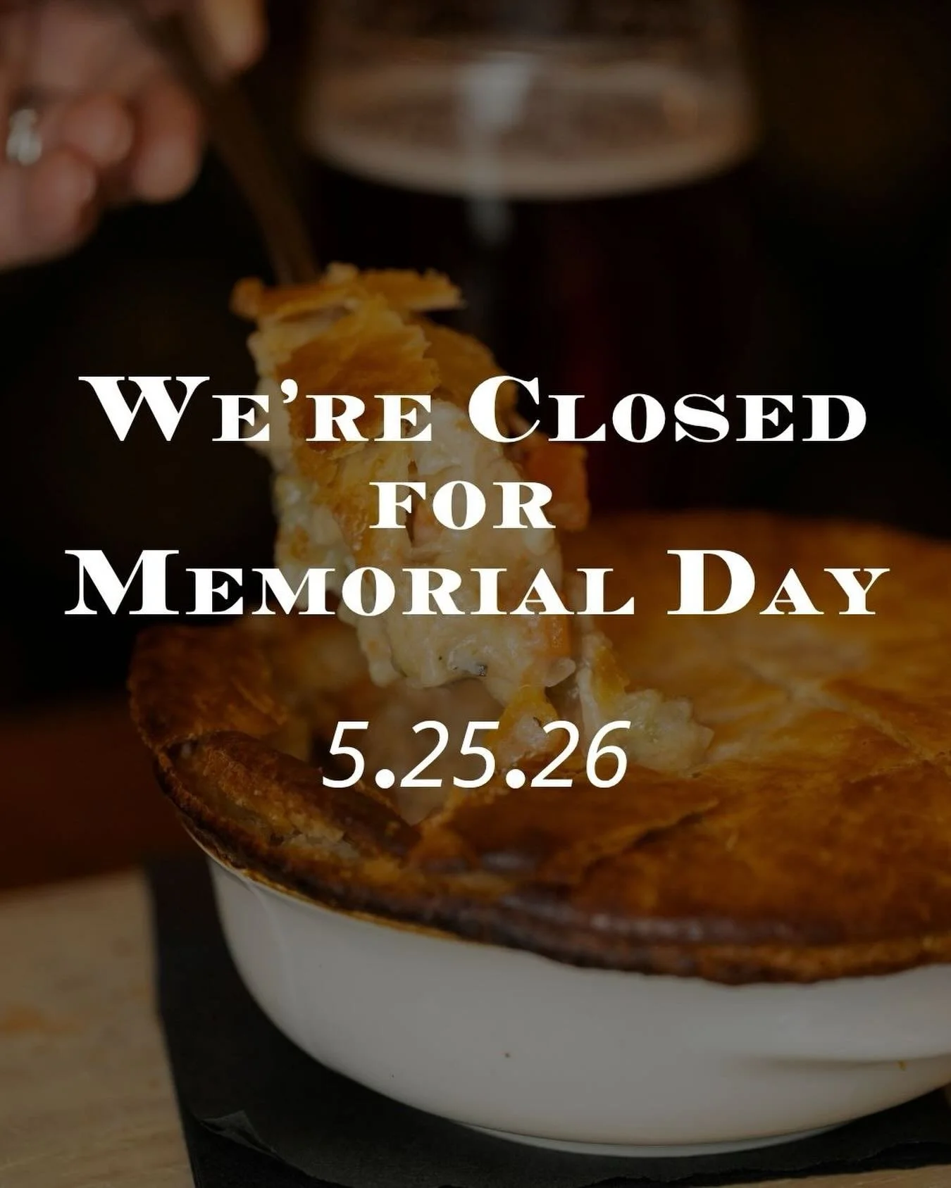 Monday, May 25th (Memorial Day), Annie Bailey&rsquo;s will be CLOSED. Please enjoy the long weekend with your friends and family! ☘️ 

We&rsquo;ll be open again Tuesday, May 26th for normal hours. 

Slainte! 🍻