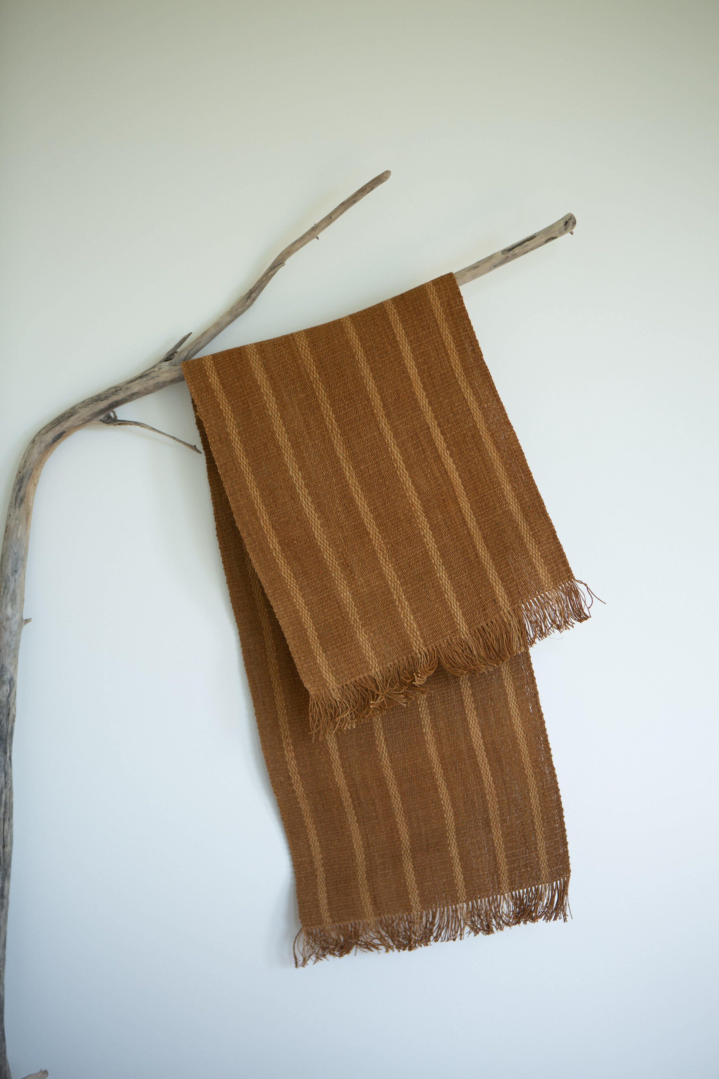 Chaguar Table Runner - Terracotta Stripe