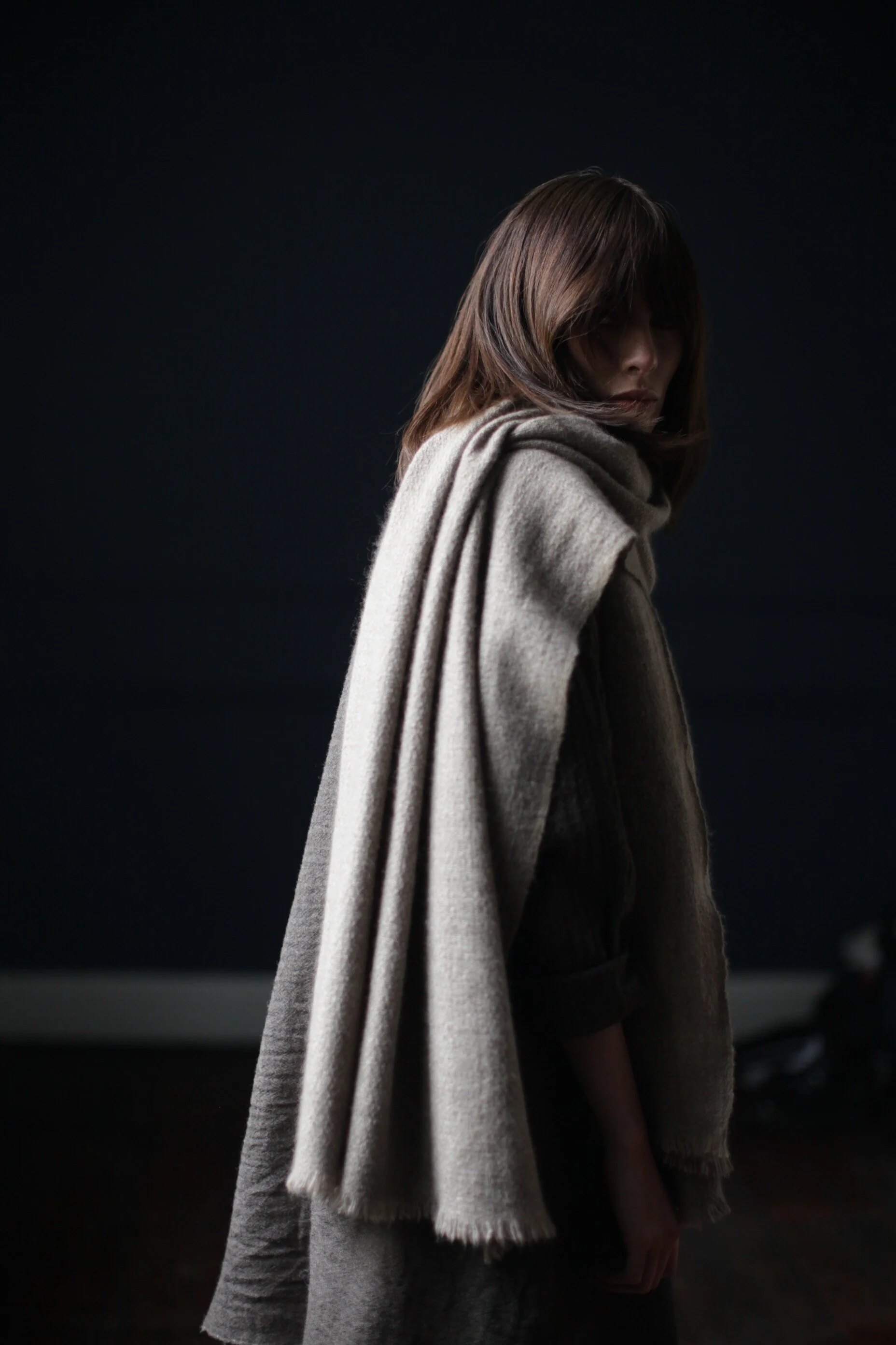 Cashmere Natural Heirloom Wrap Undyed