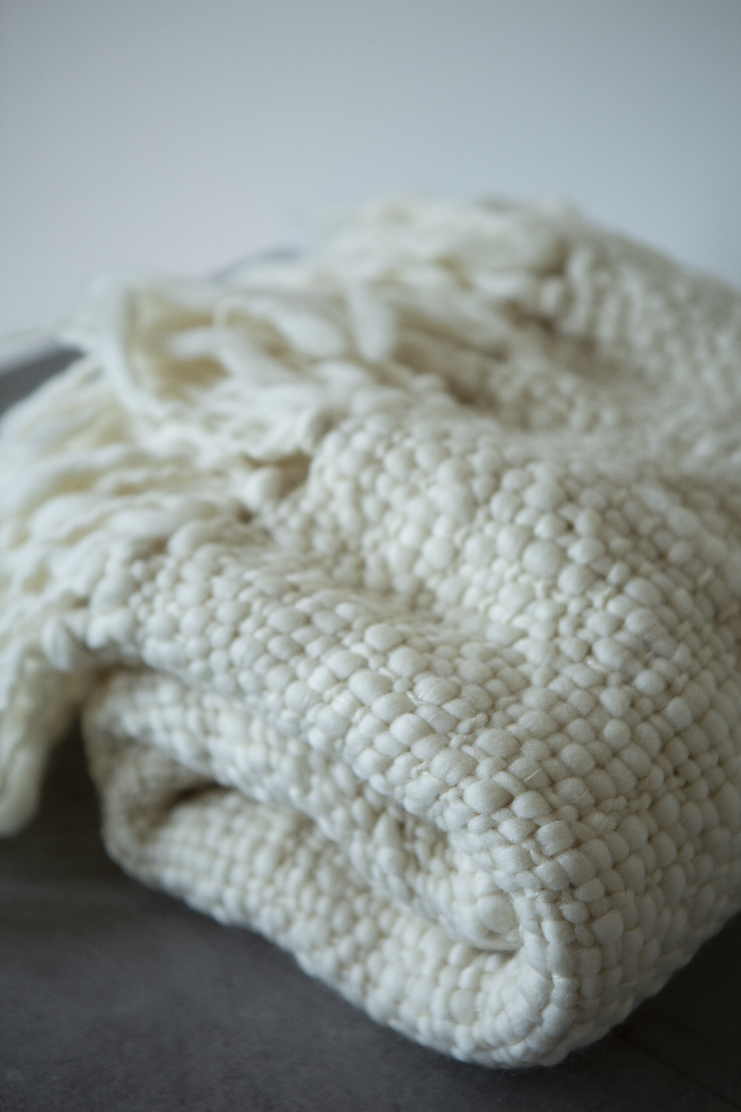 Baby Cloud Throw - Handpsun + Handwoven