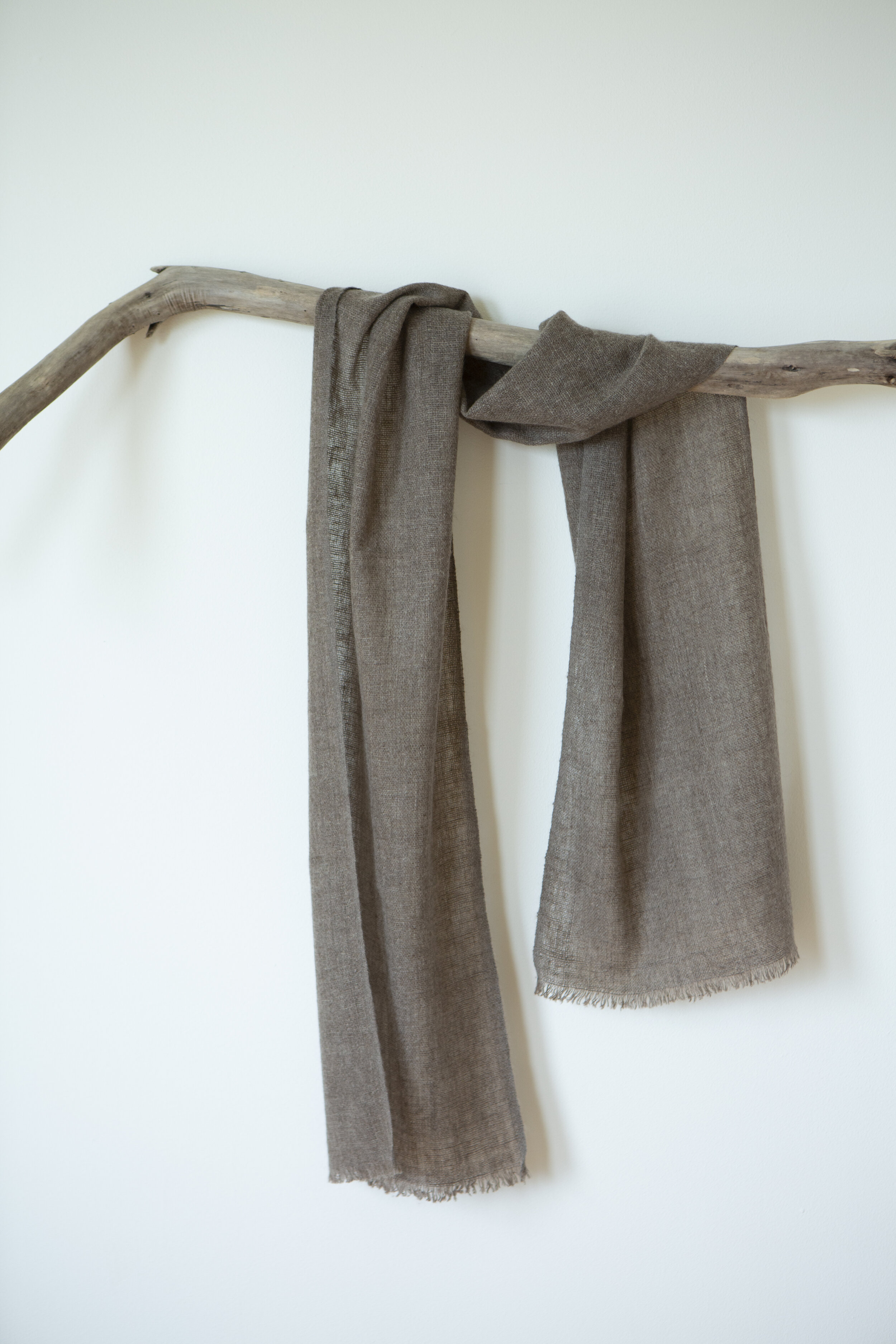 Dashuri Yak Scarf - Handspun + Handwoven 