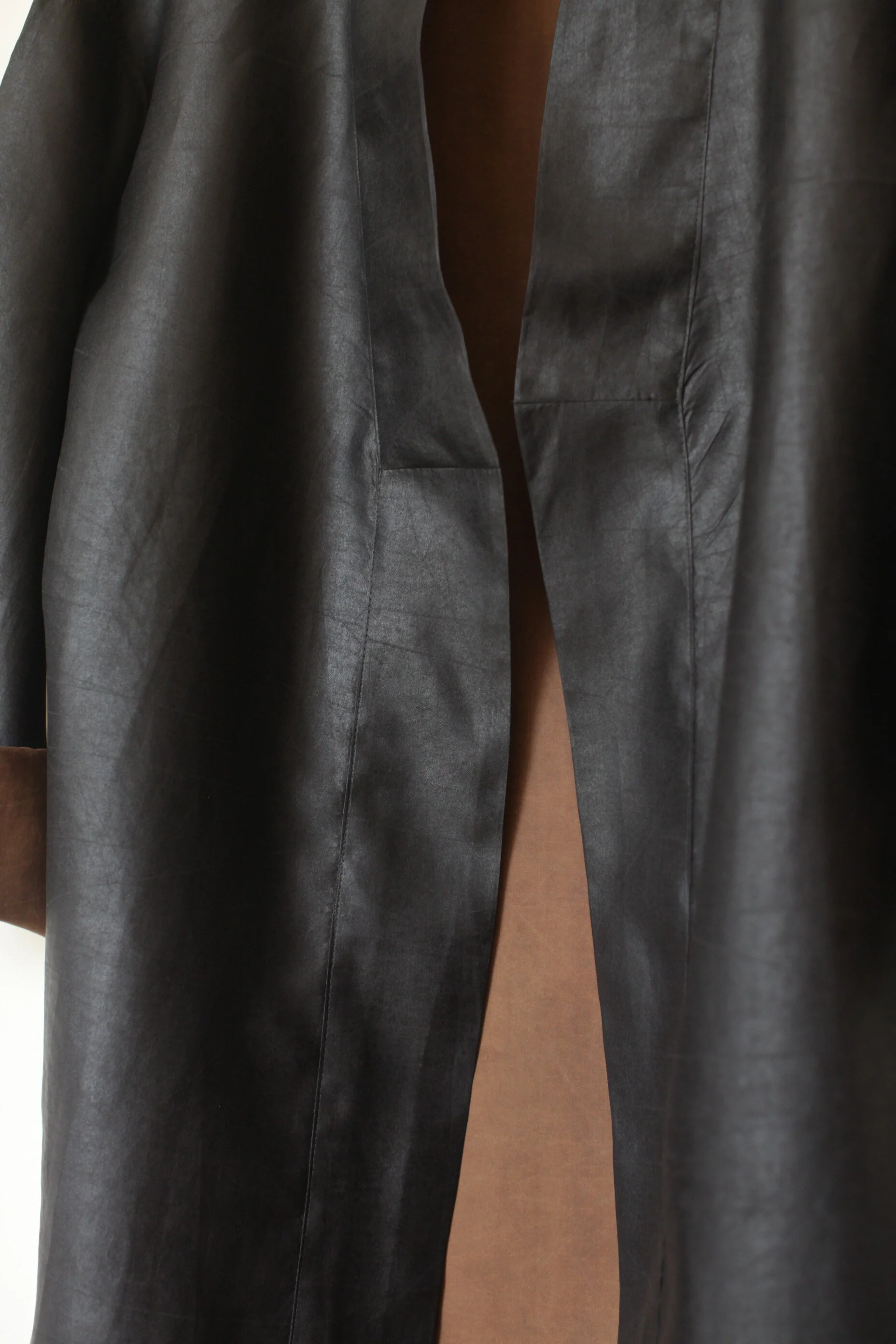 MUD SILK KIMONO - NOIR HANDMADE