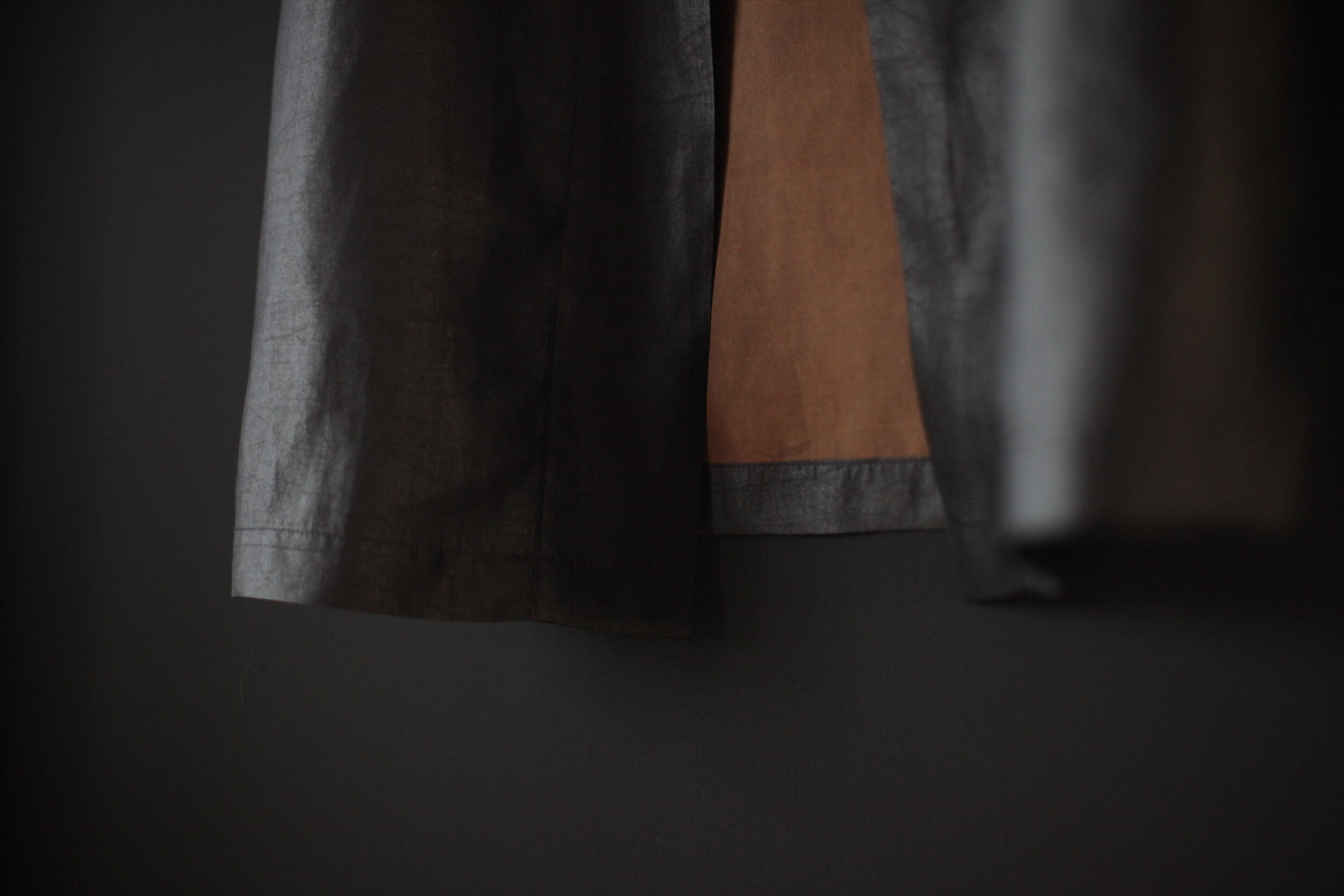 MUD SILK KIMONO - NOIR HANDMADE