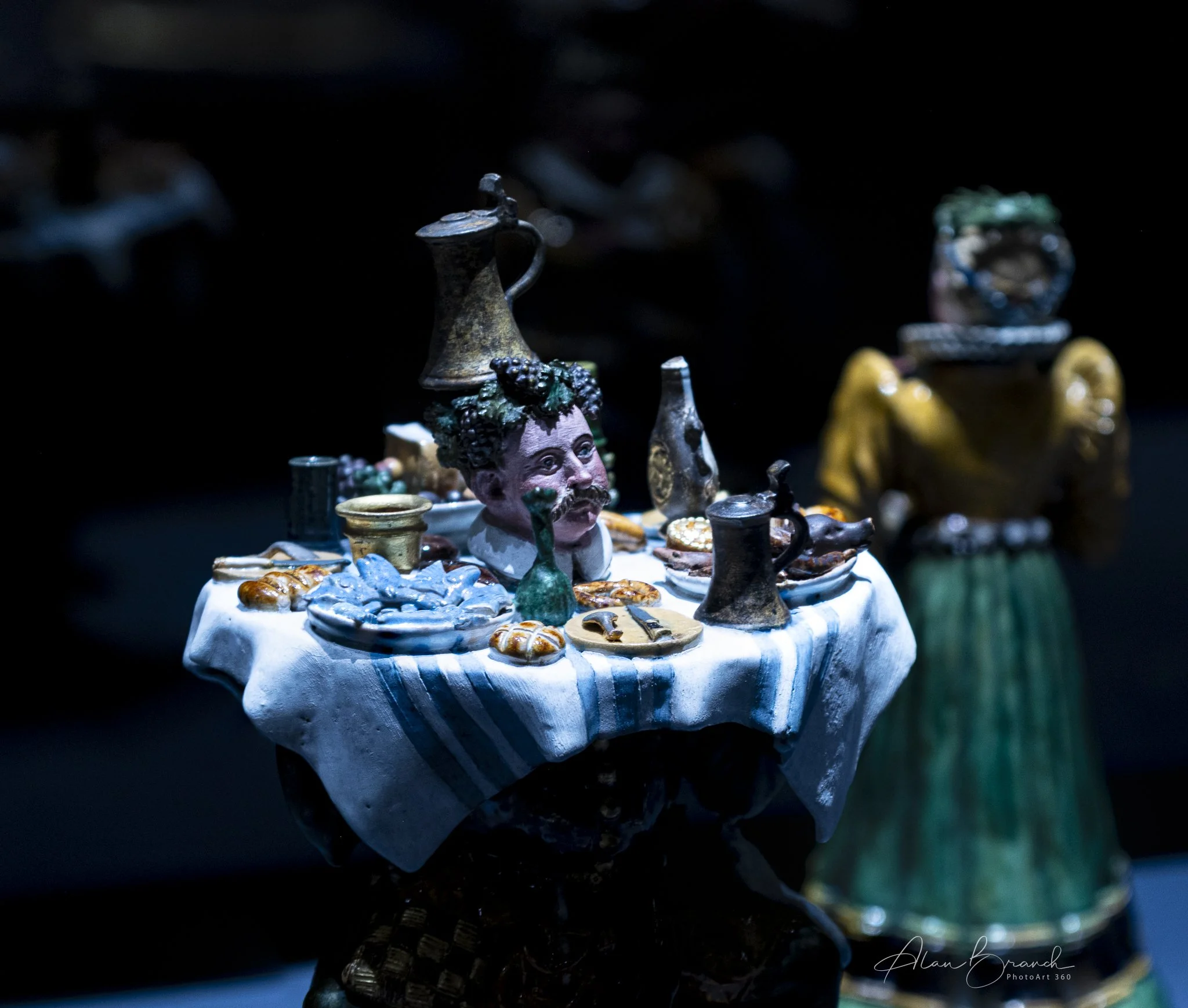 exquisite ceramics on display in the Schoenberg Palace