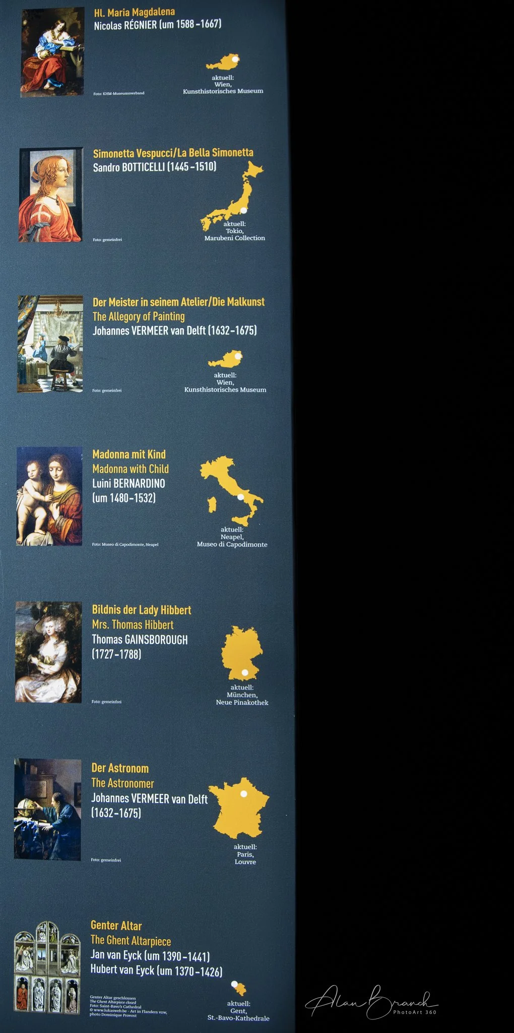 Salt mine list of art located in new countries (item not for sale)