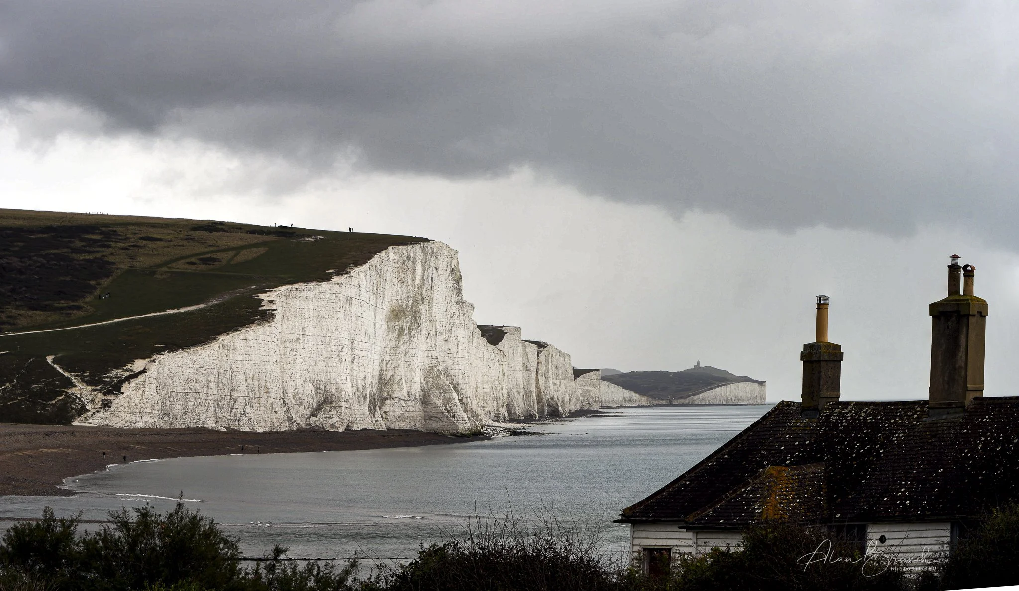 west view of the Seven Sisters near Brighton