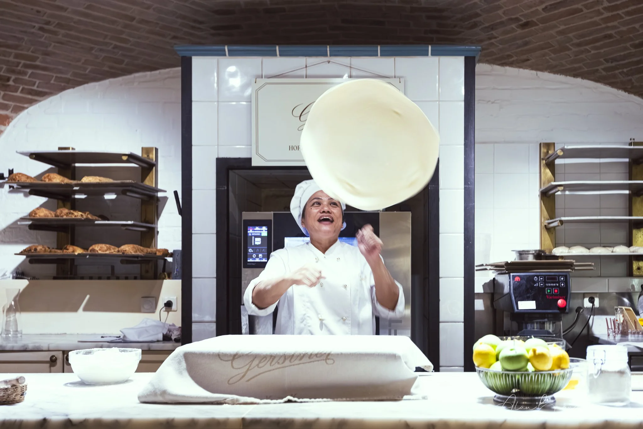 Join an expert chef to show how the original Apple strudel if made - seen in the basement of the cafe next to the Schoenberg Palace spinning the special strudel dough like a pizza