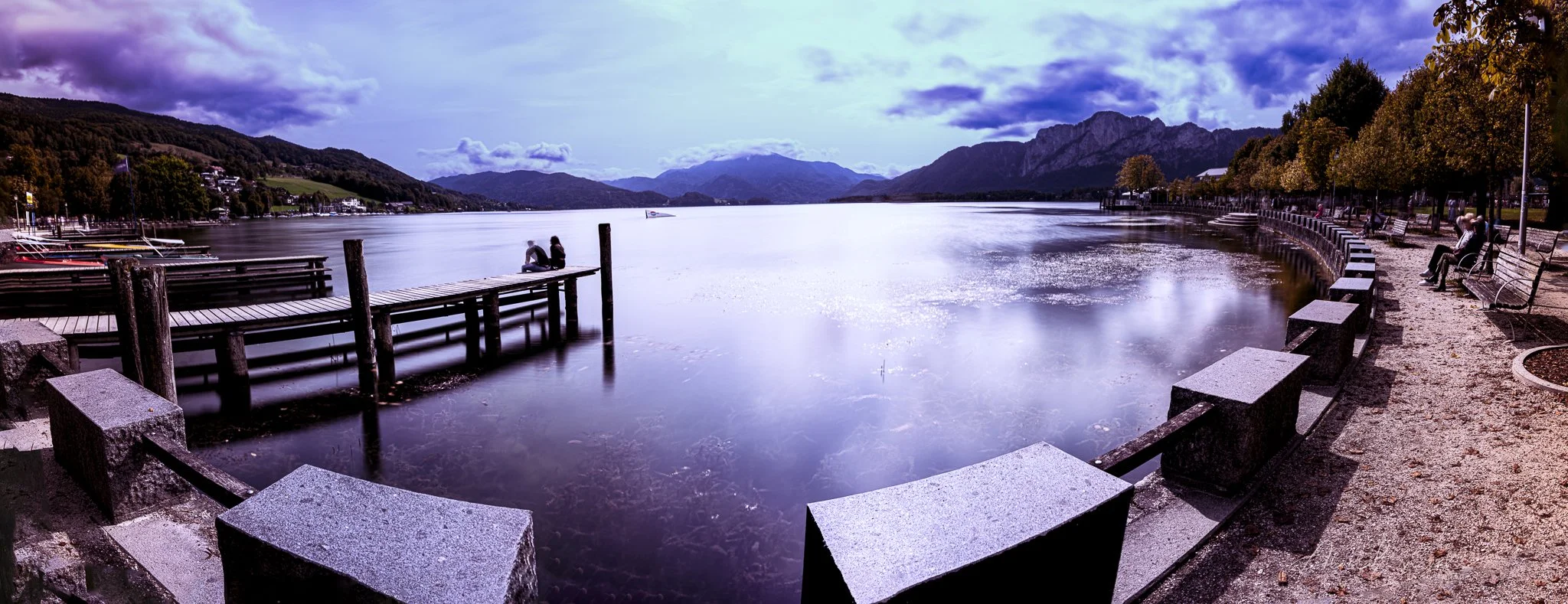 Stop 8 - Lake Mondsee (Moon Lake), a popular destination in the Salzkammergut region bordering Salzburg. Popular for weddings so best to avoid joining the reception and after party