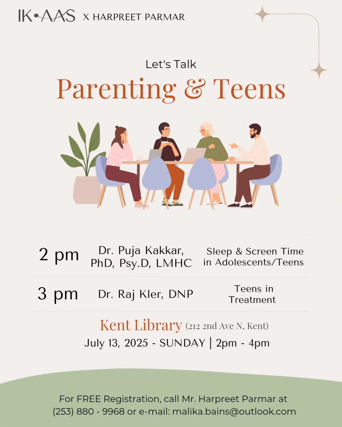 📢 Are you ready for this year&rsquo;s Mental Health Community Talk? 

We&rsquo;re diving into an important topic: Parenting &amp; Teens in South Asian Immigrant Families.

✨ Many parents fear their kids are losing touch with culture and tradition.
?