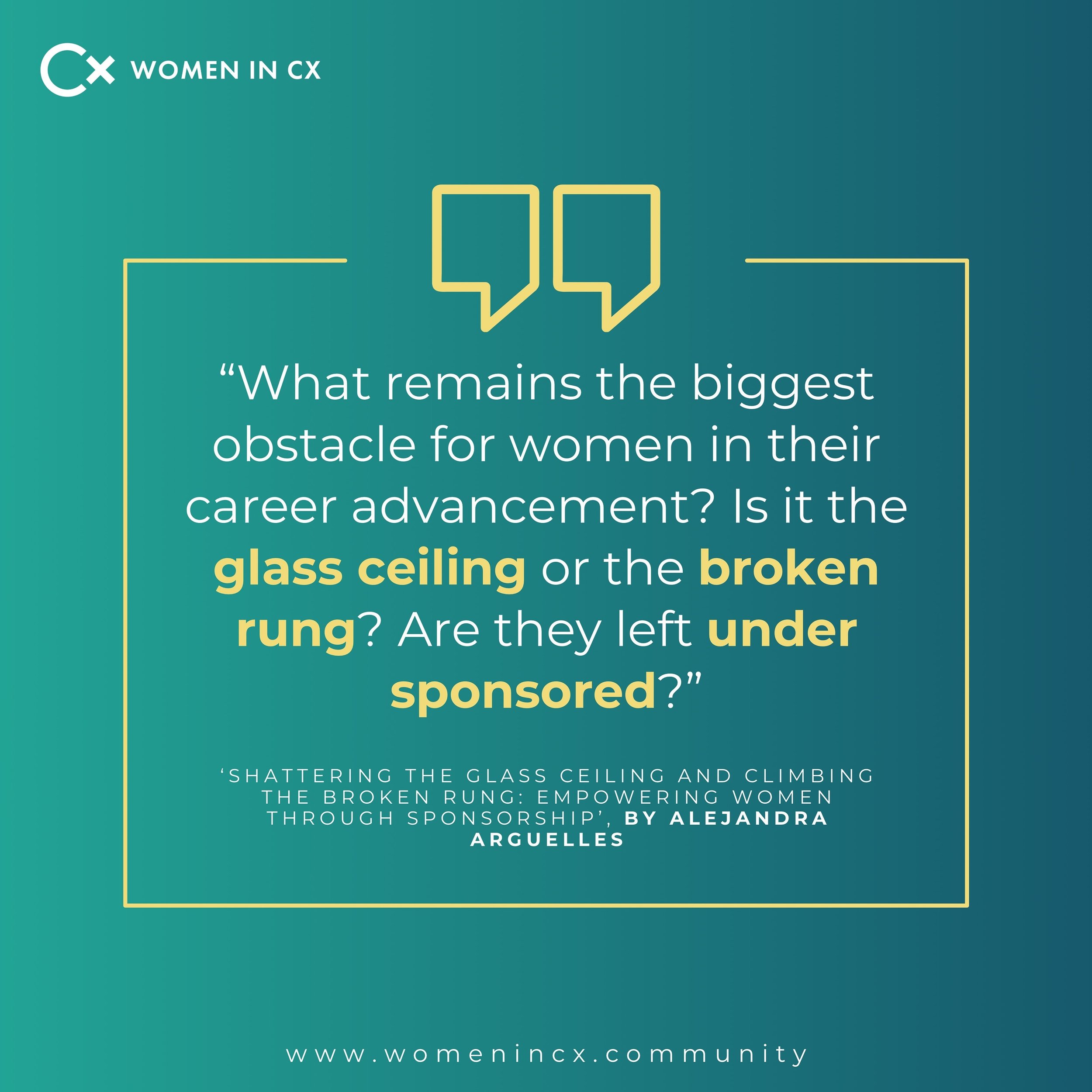What remains the biggest obstacle for women in their career advancement? 🚧
&nbsp;
In our latest article, &lsquo;Shattering the Glass Ceiling and Climbing the Broken Rung: Empowering Women Through Sponsorship&rsquo;, Alejandra Arguelles, Director - C