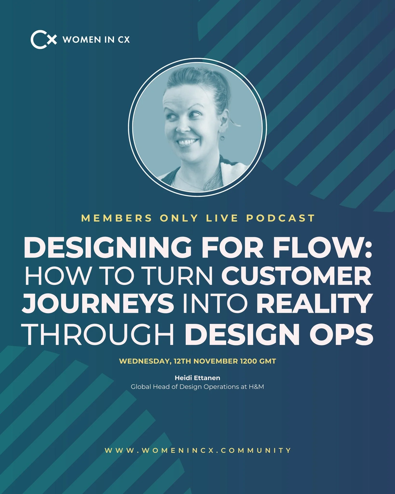 Designing customer journeys is one thing &ndash; bringing them to life across complex organisations is another.

That&rsquo;s where Design Ops steps in. ⚡

Join Heidi Ettanen, Global Head of Design Operations at H&amp;M, for an inspiring Live Podcast