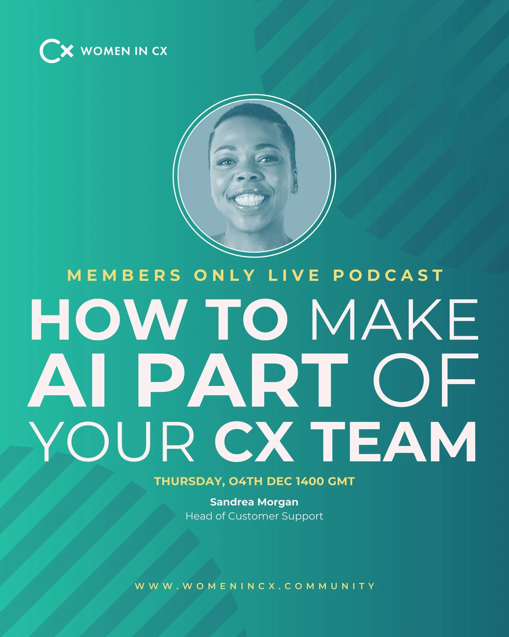 AI shouldn&rsquo;t replace your customer support team &ndash; it should join it. 🤝

In an exclusive Live Podcast, Clare Muscutt will be joined by Head of Customer Support at Adanola, Sandrea Morgan, to explore how she successfully integrated AI into