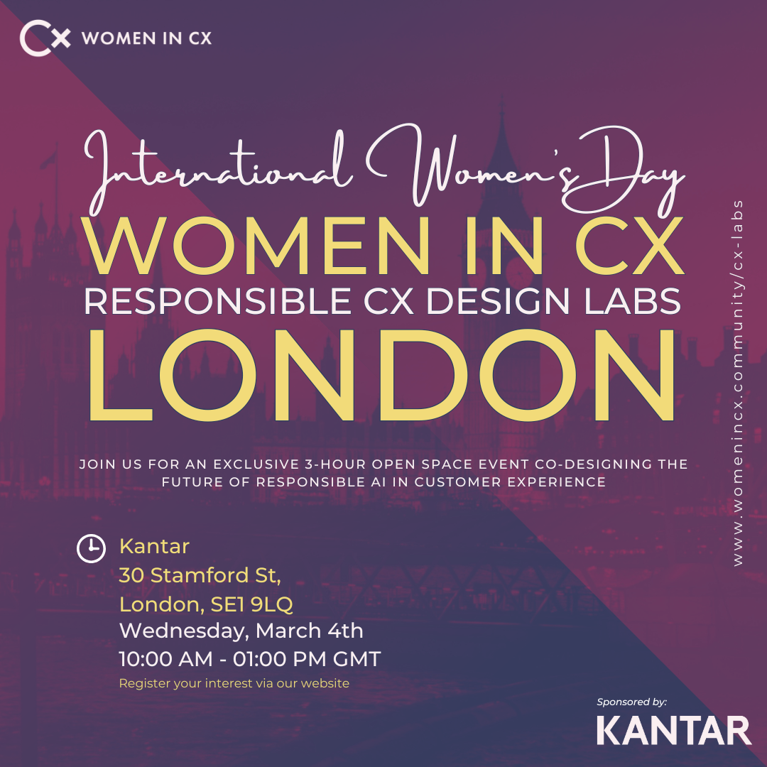 London | International Women’s Day, Global CX Lab (Free Open Event)