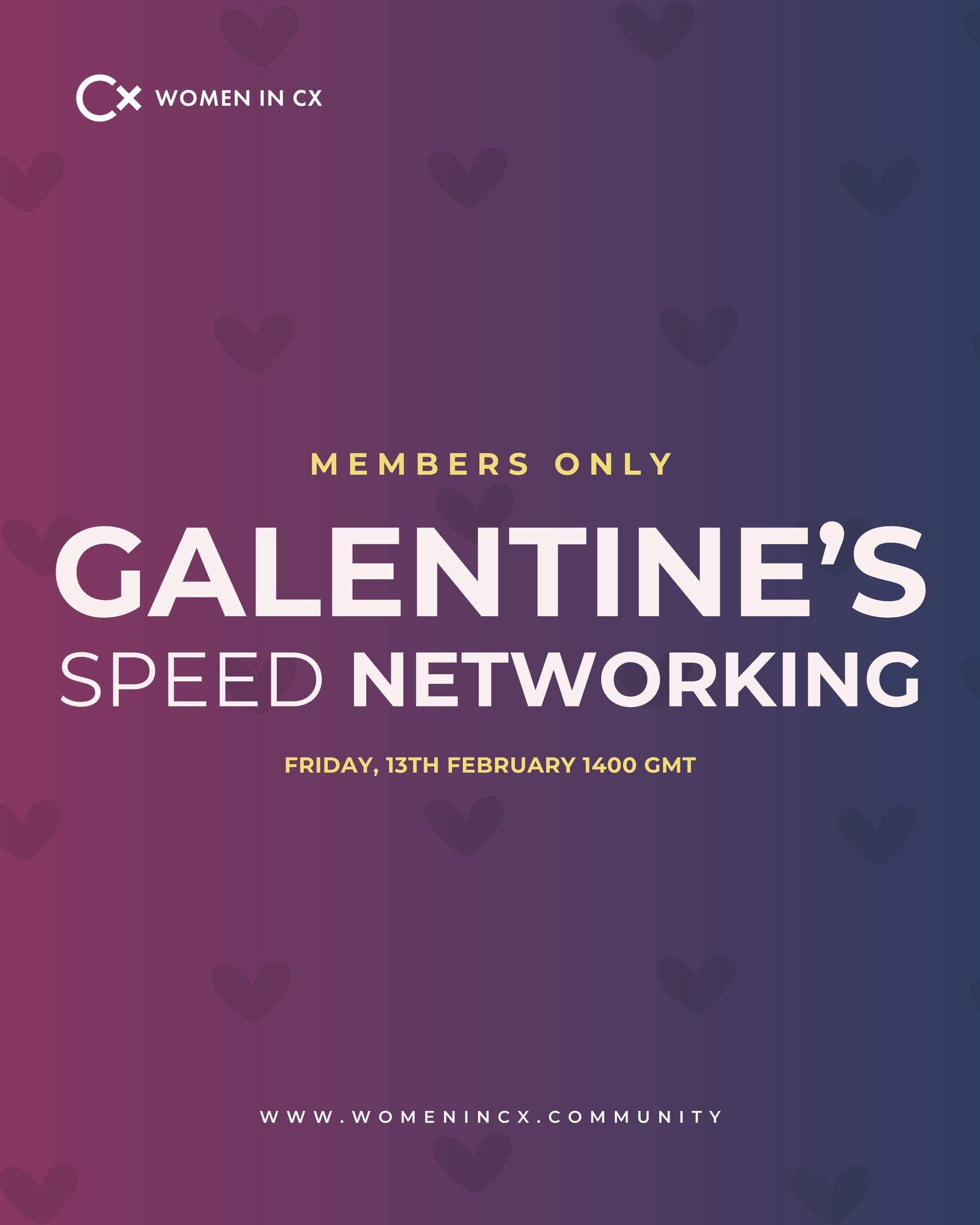 What could an intentional hour of connection with incredible women in CX do for you? 🌟 

This Galentine&rsquo;s Day, February 13th, we&rsquo;re bringing together our incredible Inner Circle members for a one-hour virtual speed networking event desig