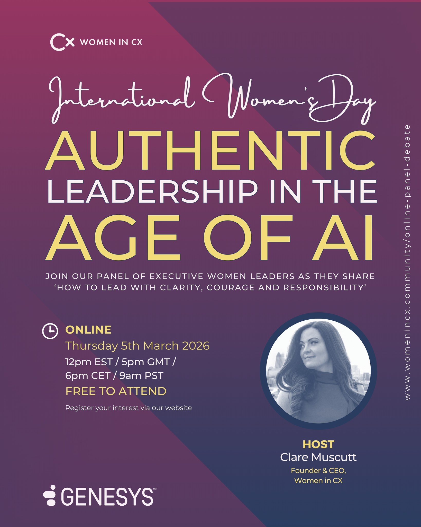 International Women&rsquo;s Day: Authentic Leadership in the Age of AI.

AI has moved quickly from an innovation experiment to core infrastructure in customer experience and contact centres.

That shift has changed the nature of leadership.

Decision