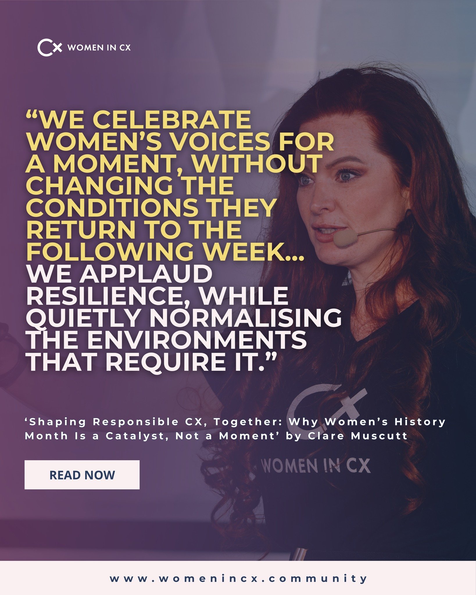 International Women&rsquo;s Day was never intended to be a pause from the real work &ndash; it was meant to sharpen our focus on it. 🔎

Every March, the industry pauses to celebrate women&rsquo;s voices. While visibility matters, visibility without 