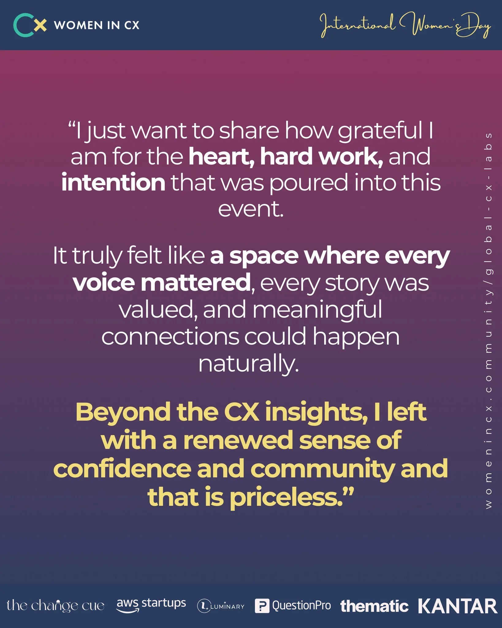 International Women&rsquo;s Day should be more than a moment of celebration &ndash; it should be a catalyst for what comes next.

This year, we&rsquo;re answering that call with our most ambitious plans yet&hellip;

Across SIX Global CX Labs spanning
