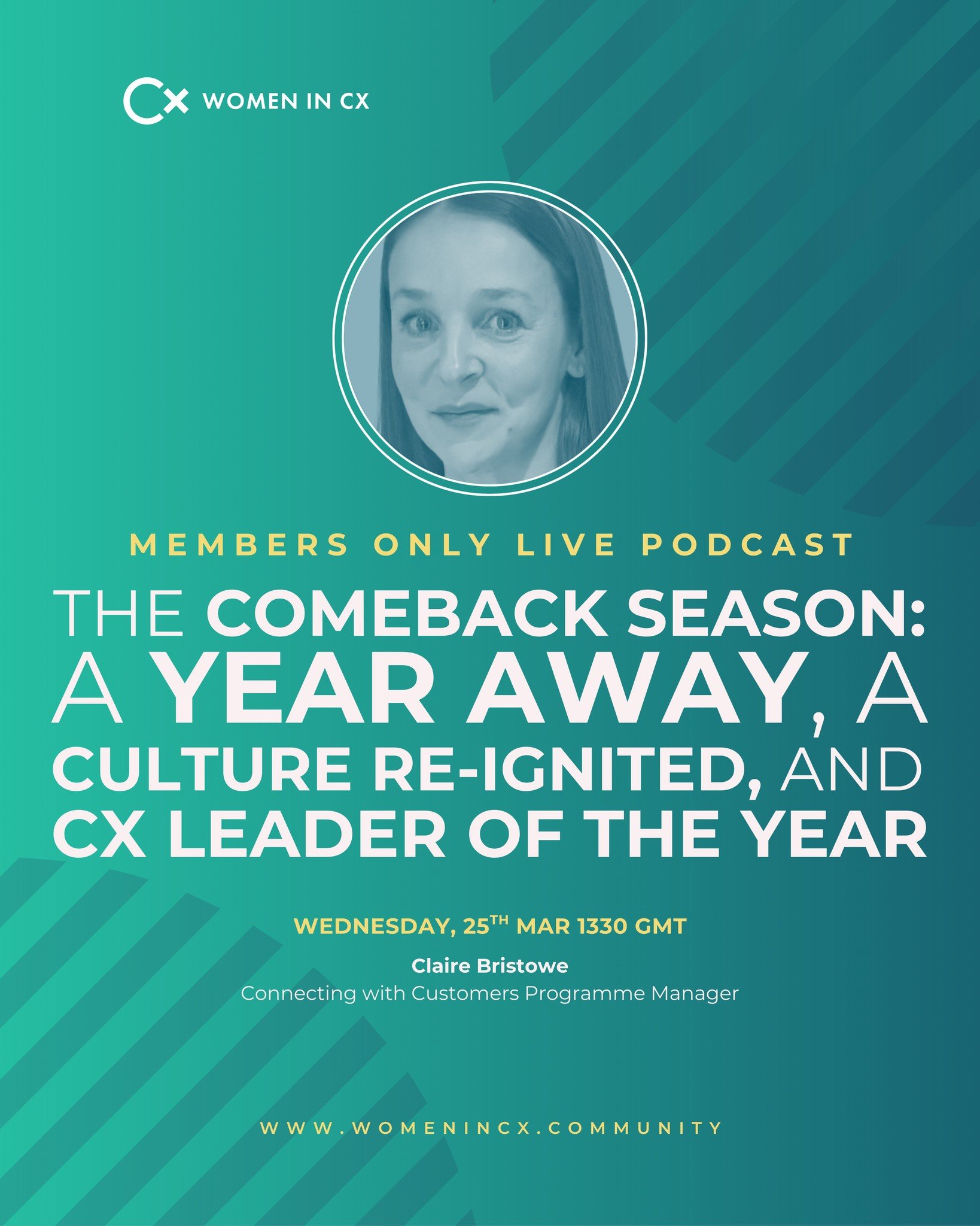 Careers don&rsquo;t always follow a straight line. 

Sometimes the unexpected turns lead to the most powerful growth. ✨

In our next Live Podcast, available exclusively to Inner Circle members, we&rsquo;re joined by award-winning CX leader Claire Bri