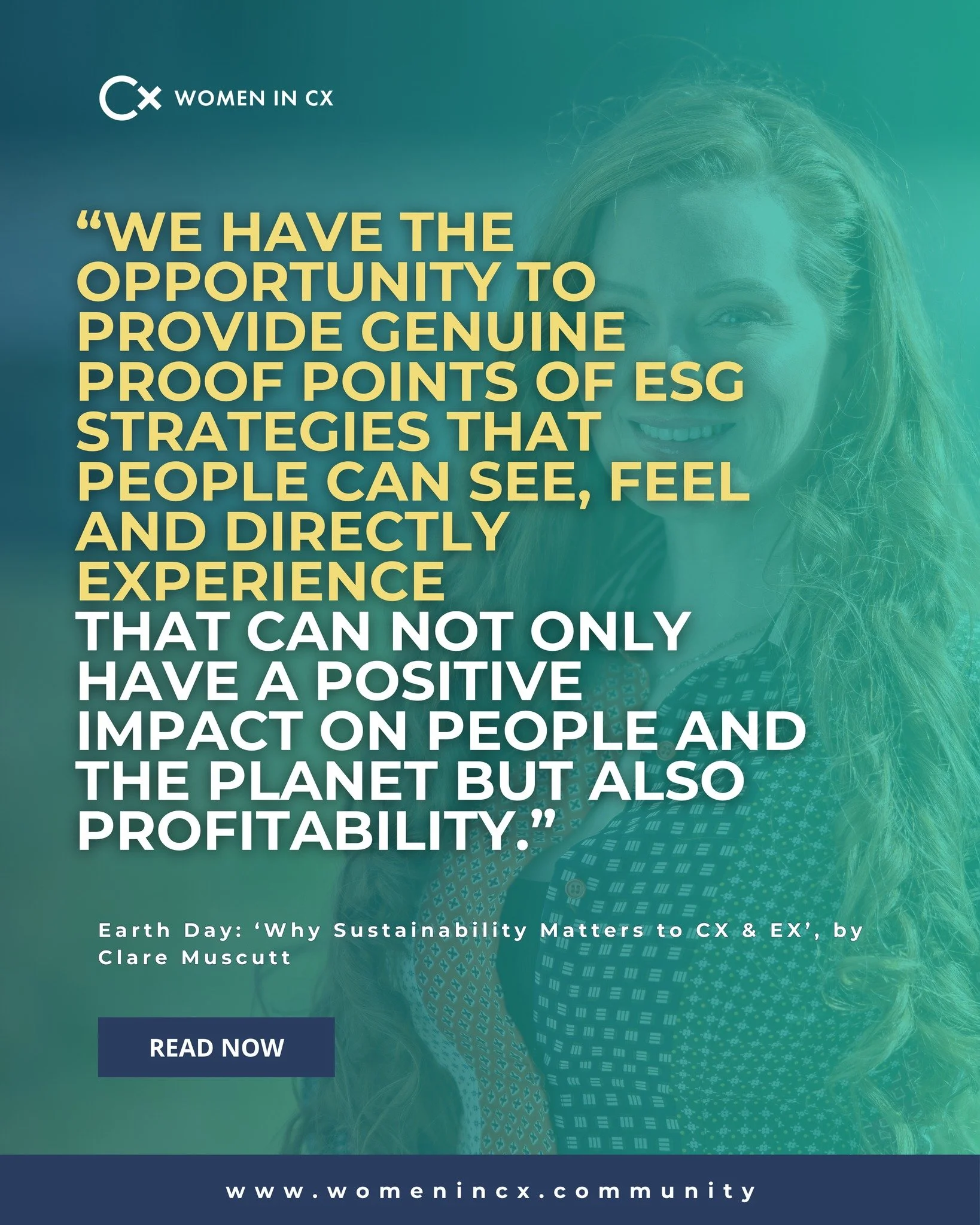 Today is Earth Day! 🌍

To mark the moment, we&rsquo;re bringing you a piece from the Vault &ndash; a thought-provoking article by WiCX Founder and CEO Clare Muscutt that explores the powerful (and often overlooked) connection between sustainability 