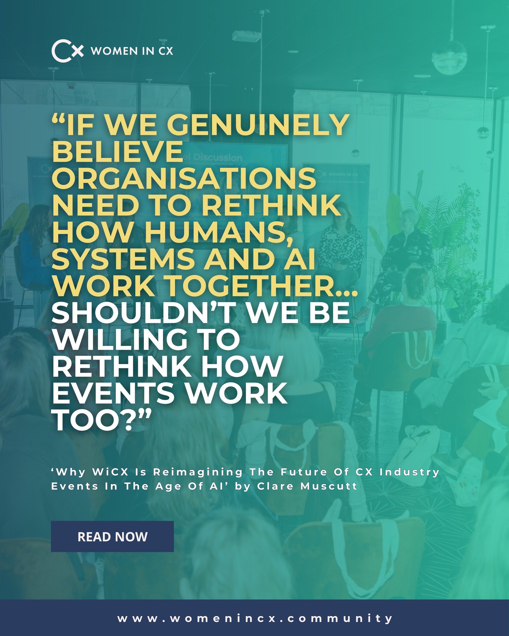 Why are most CX events still designed for a world that no longer exists? 🤔

In her latest article, Clare Muscutt explores why traditional conference formats are struggling to keep pace with the realities CX organisations are navigating today. 

Desp