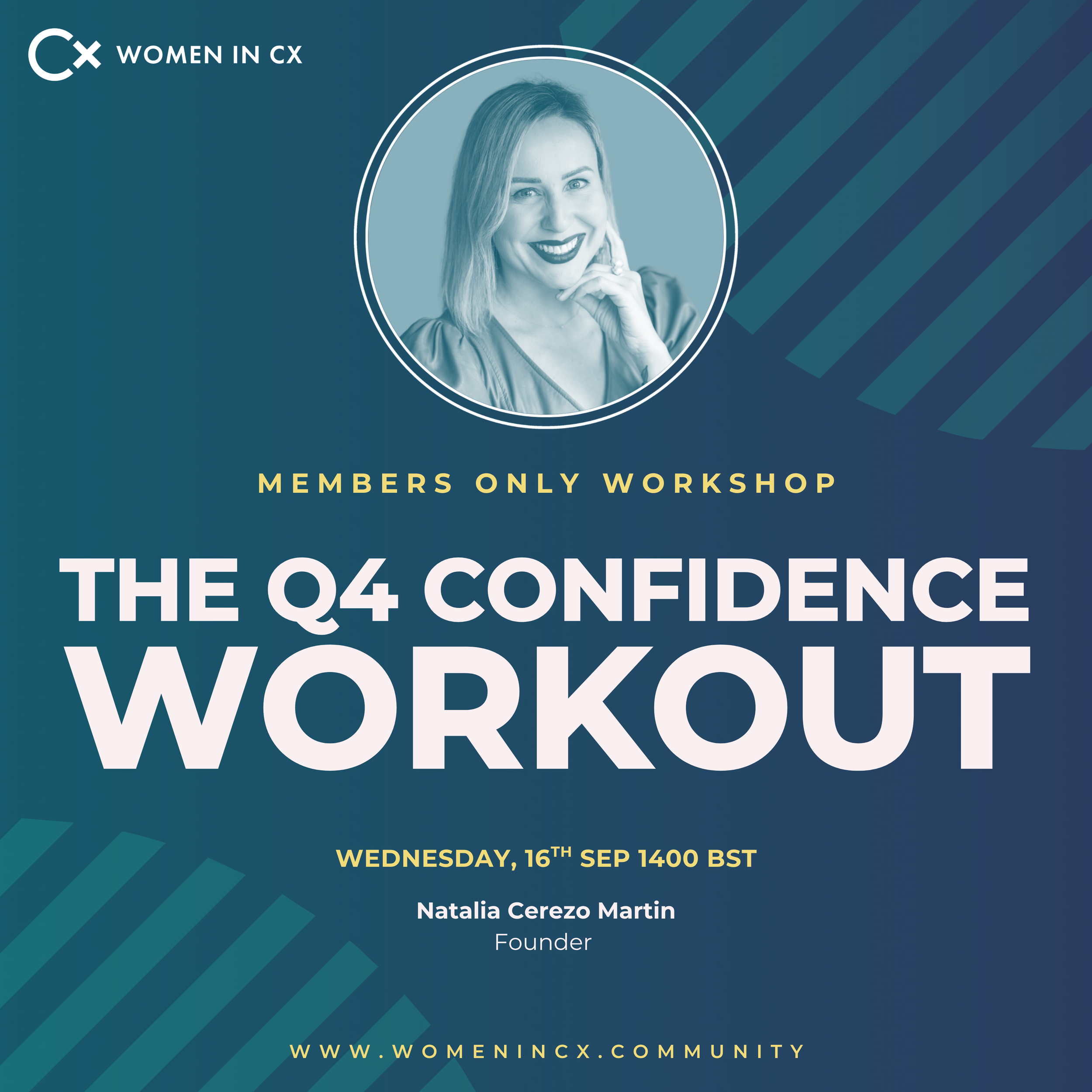 Workshop | The Q4 Confidence Workout, with Natalia Cerezo Martin (Inner Circle Members Only) 