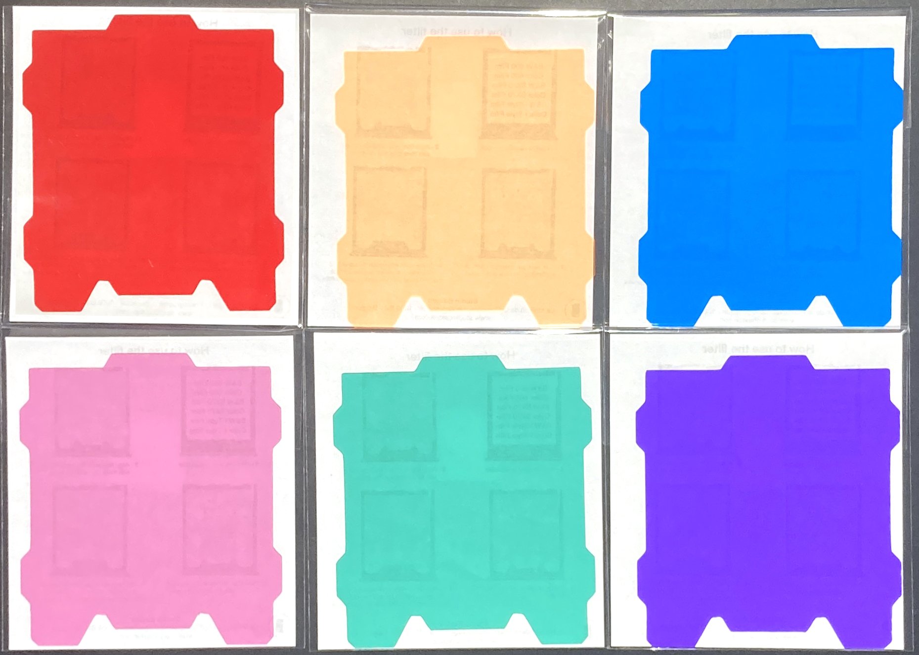 Color filter for Polaroid films