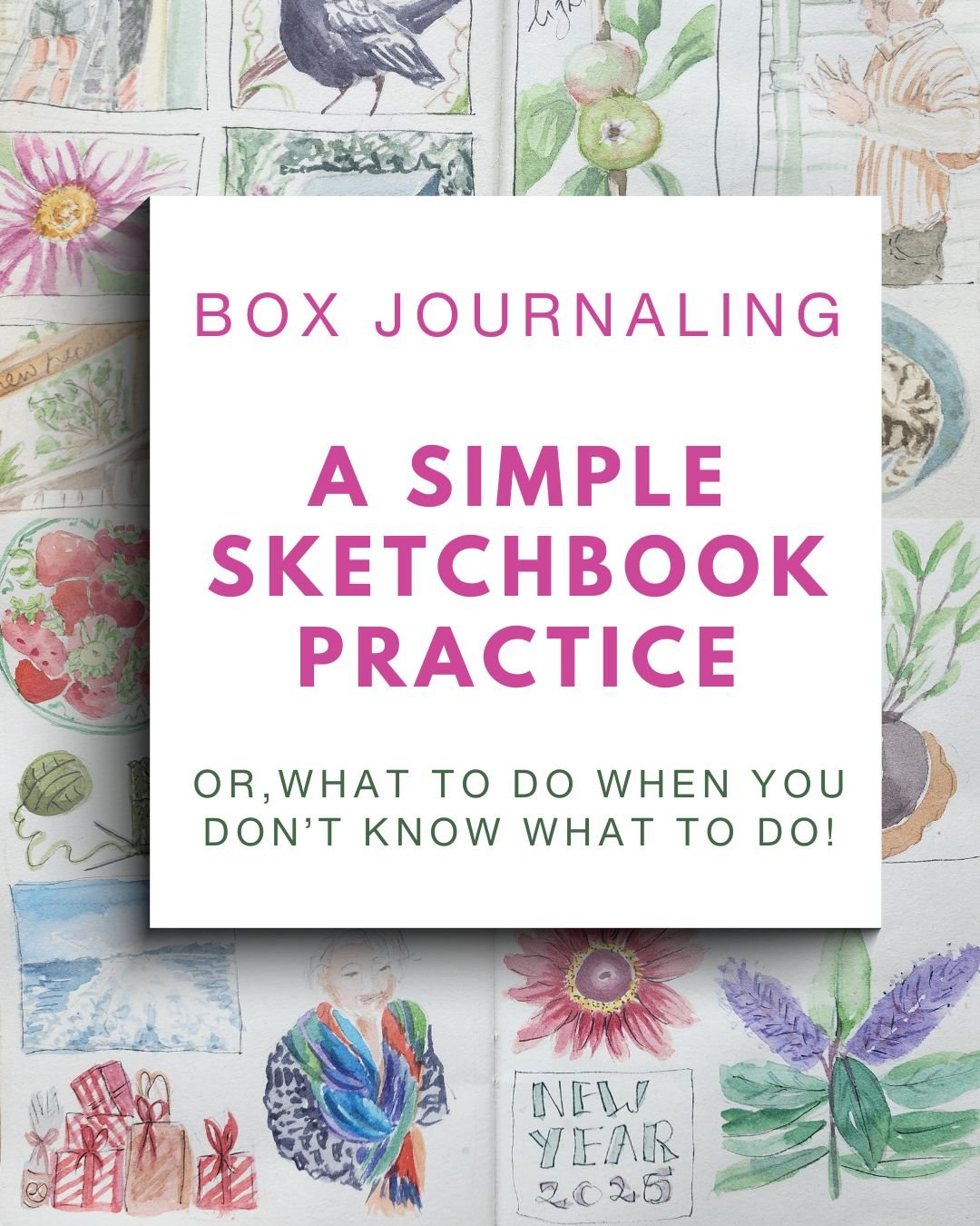 A free, fun and easy sketchbook practice