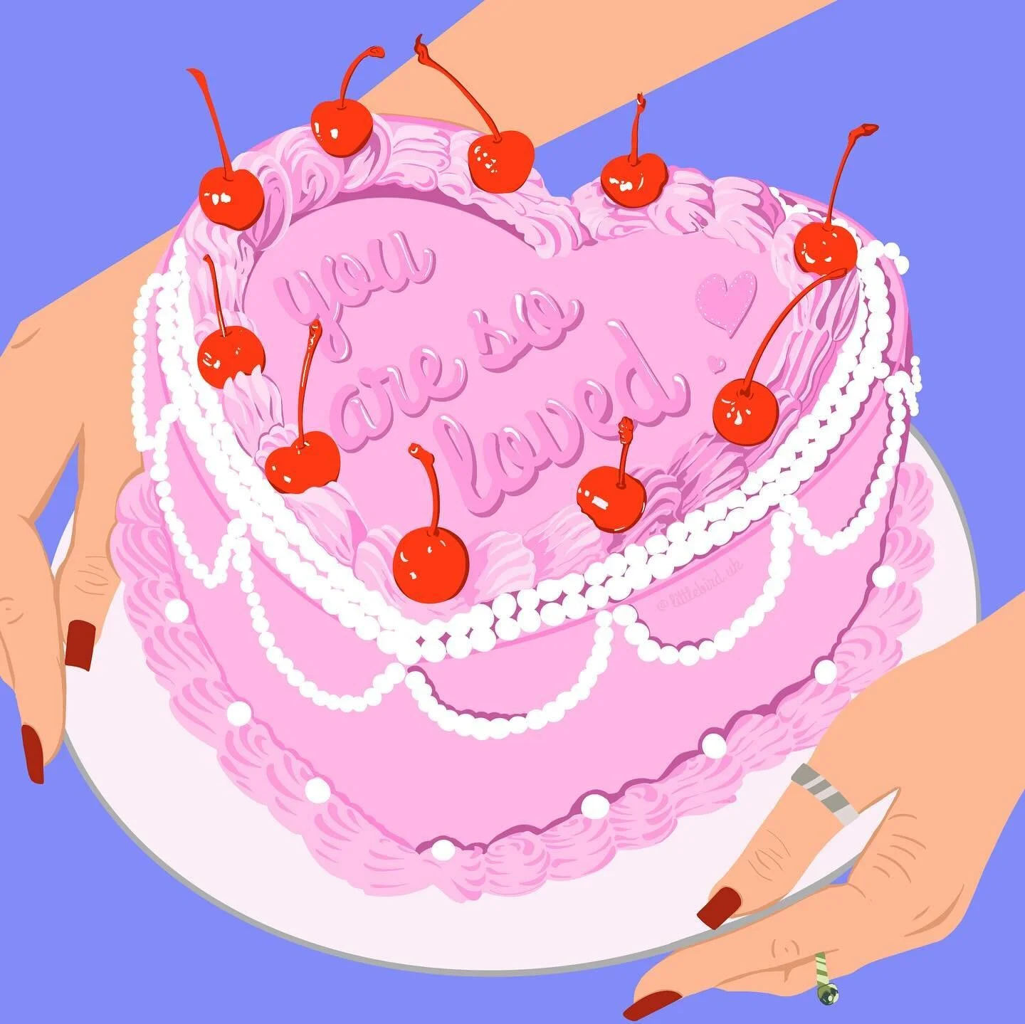 Valentine&rsquo;s/Galentine&rsquo;s Day print 💖 

I understand this day can be bittersweet for some &ndash; I&rsquo;ve been there myself 😅. So, here&rsquo;s an illustration inspired by the girlies going through it right now. Sending lots of love, L