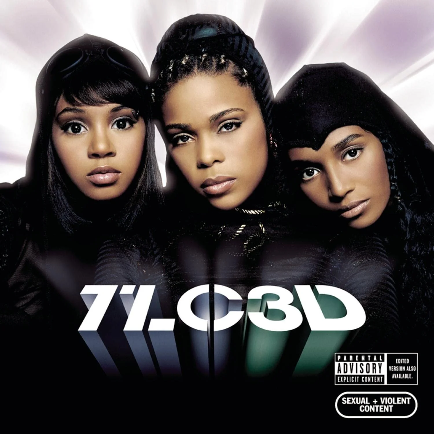 Cover art for '3D'. Image property of TLC, Arista and Sony Music.