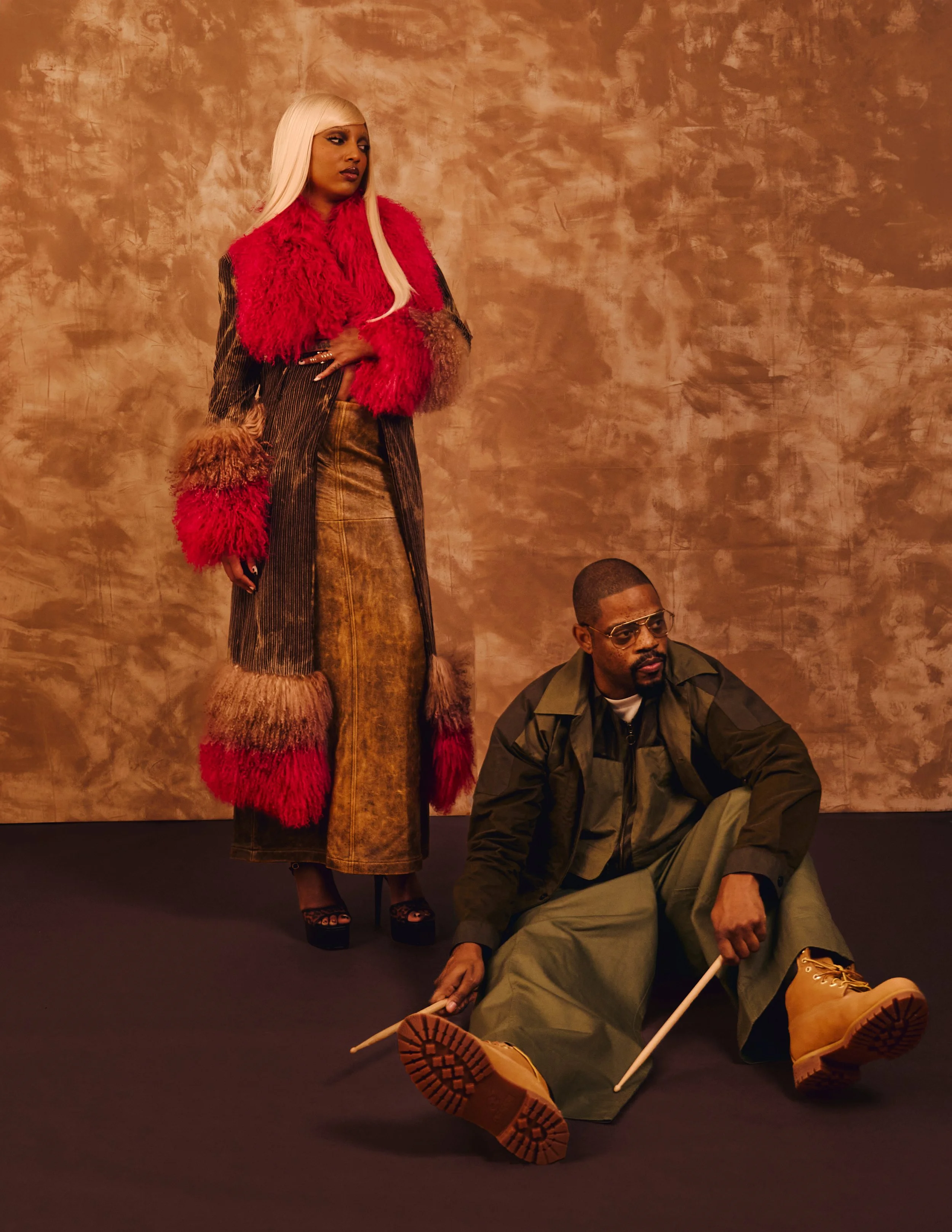 Photograph of GENA (Liv.e and Karriem Riggins) for The Culture Crypt magzine cover story in 2026.