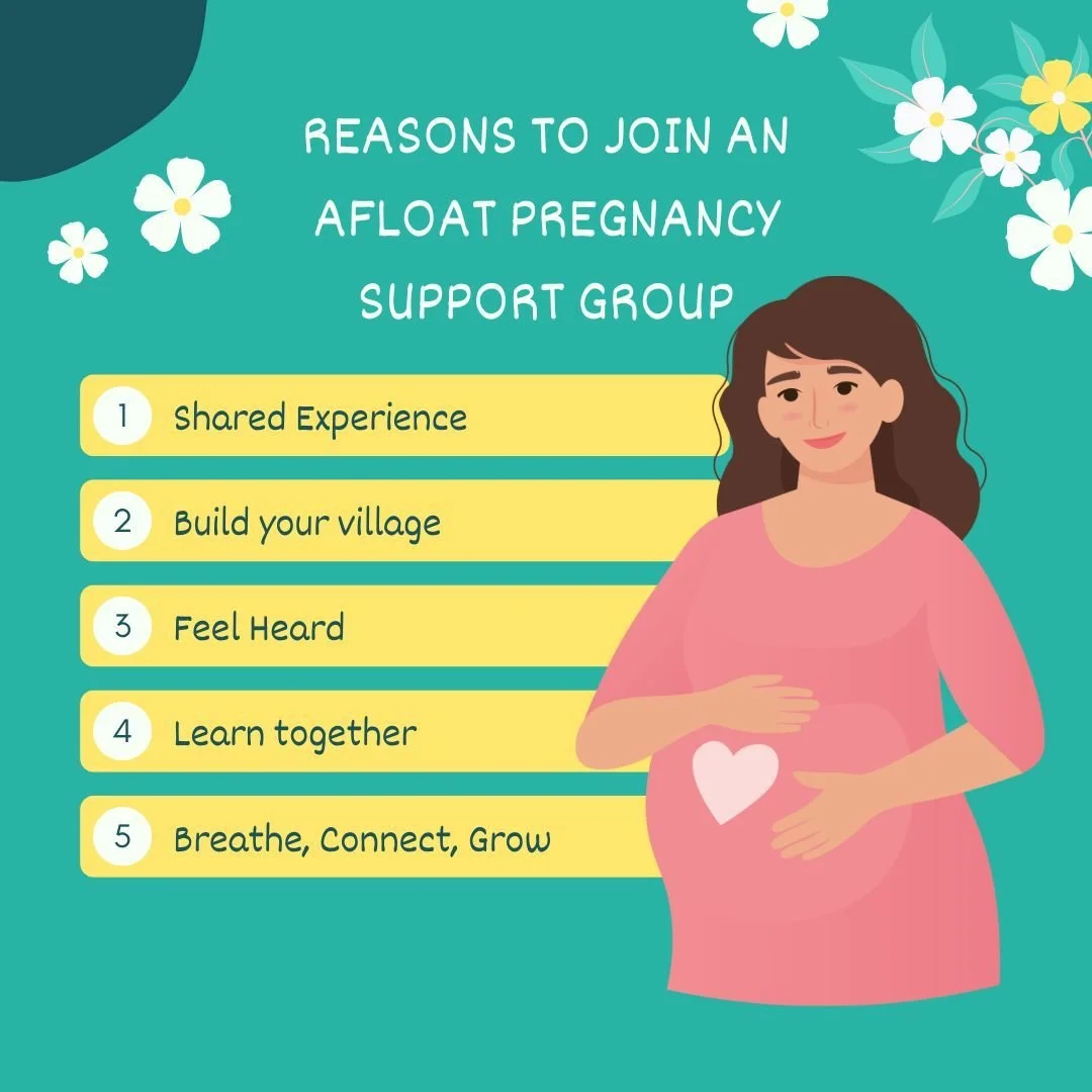 Why should you consider joining an Afloat Pregnancy Support Group? How about we start off with five good reasons to share this part of your pregnancy with other international Mamas.

1. You&rsquo;re not alone. Share the journey with other internation