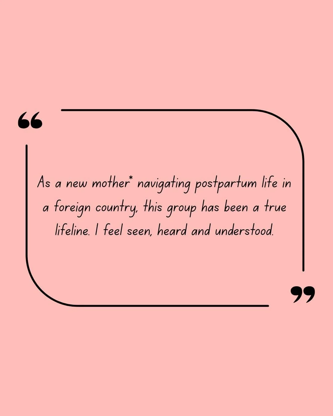 Simply us feeling deeply grateful for what mothers* have shared with us over the years. Thank you and see you in 2026!