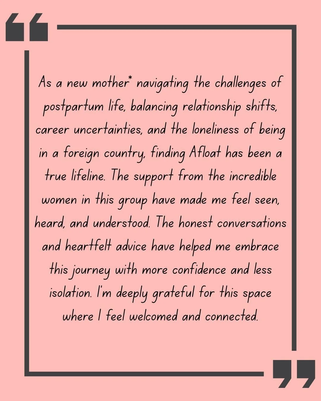 Simply us feeling deeply grateful for what mothers* have shared with us over the years.

Join us!

🔗 afloatgermany.org/support-groups