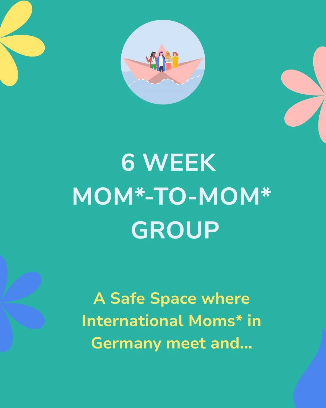 [LINK IN BIO]

Dear Mamas*,

Our 6-week mom*-to-mom* support group is back at the end of the month with a special format. 

Two of our facilitators will be accompanying you on your motherhood* journey, Linguere and Henrietta.

Registrations are open.