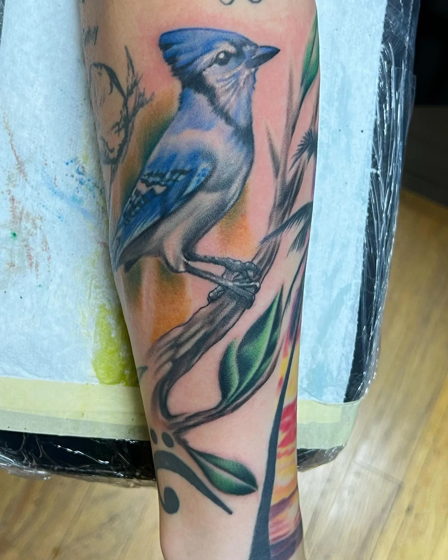 Fun little blue bird from the other day 
#ohiotattoo #bluebird #colortattoos #realismtattoo #artist #tattoo