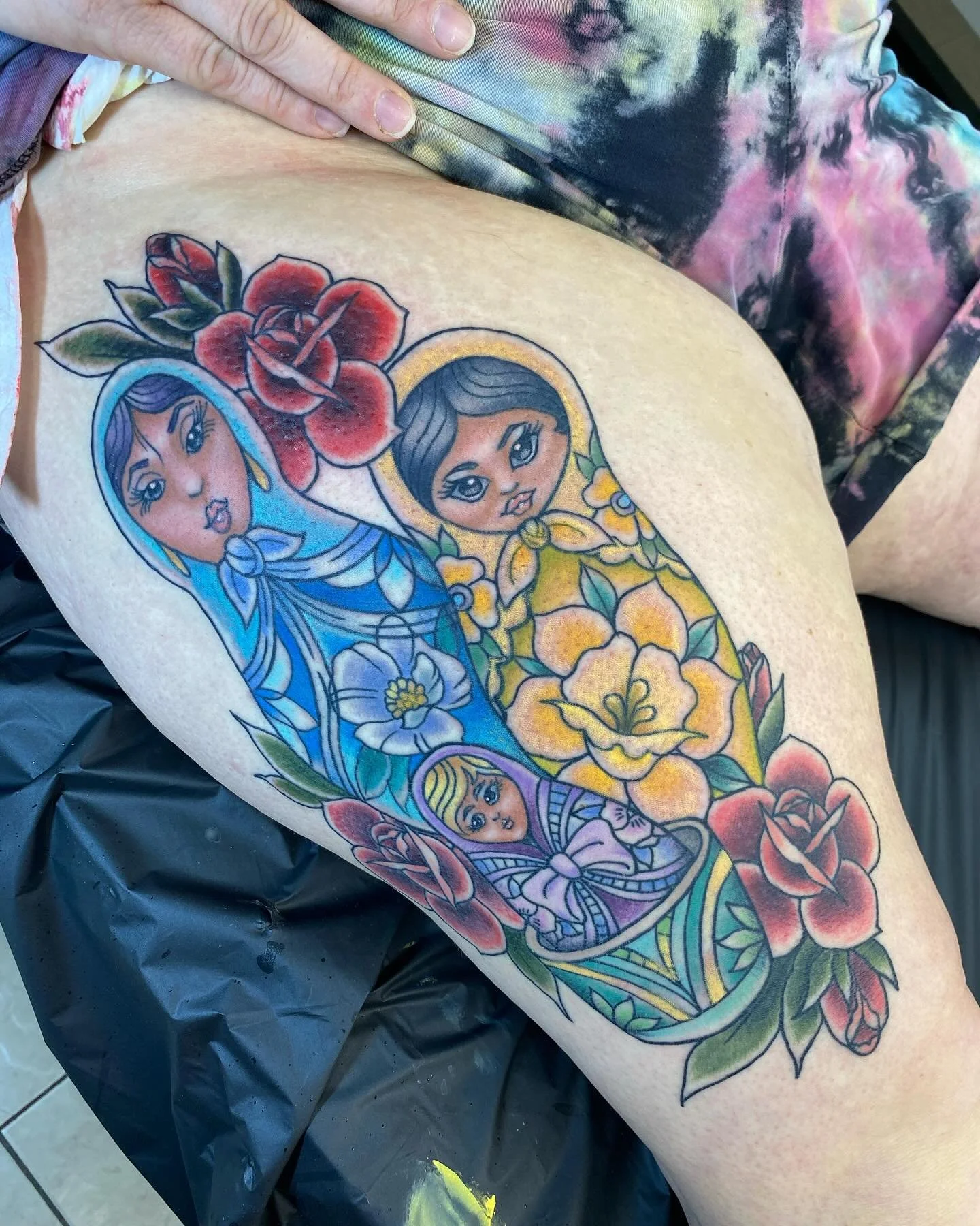 Nesting doll tattoos I did a while ago!