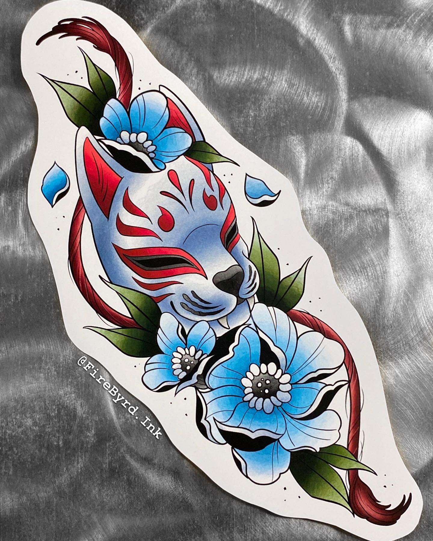 Kitsune Available! Dm me for booking and 
details! 👻✨