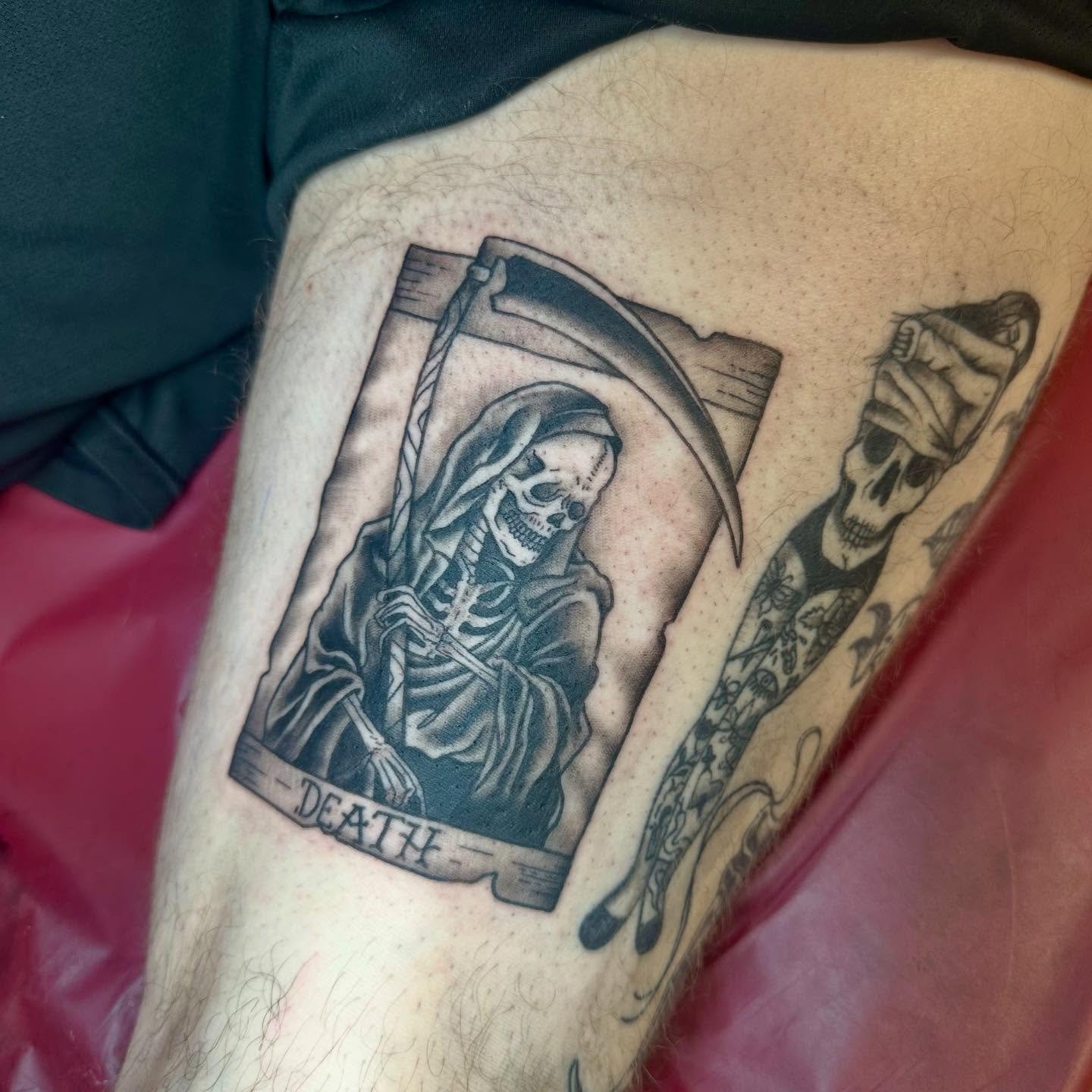 Grim reaper and a healed snake 🖤🖤