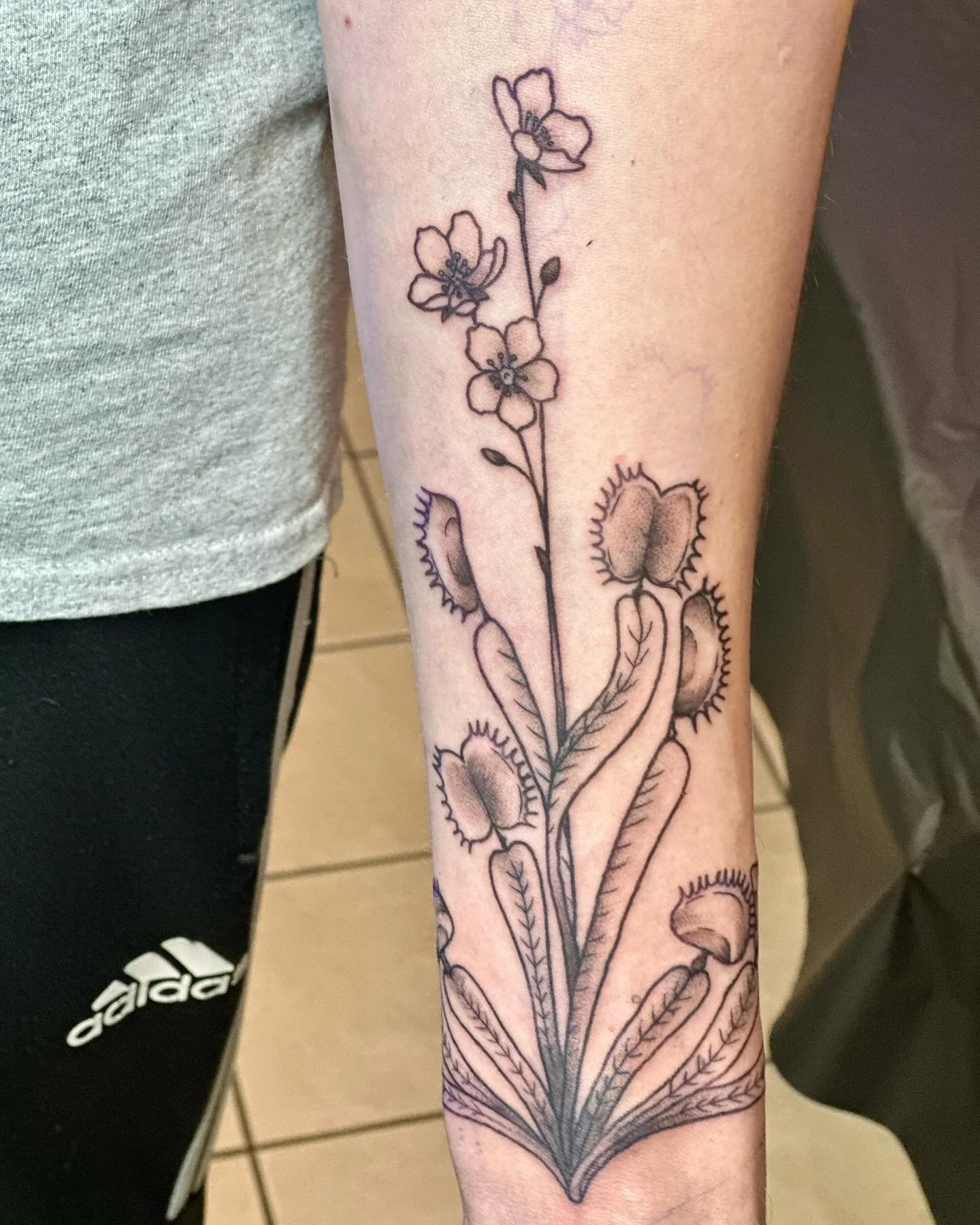 Venus fly trap with a little wrist wrap for my cousin!