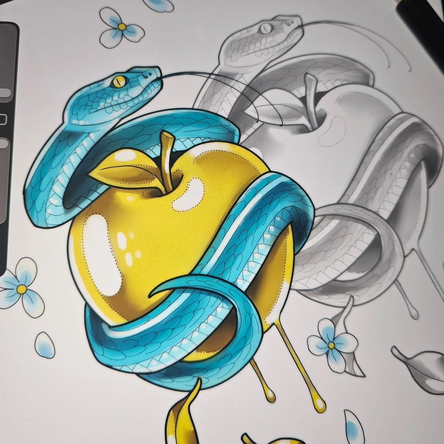 Some fun designs I'd love to find homes for! ♡ Hit me up if you're interested in any of my flash! ♡

Booking Now!
Link/Phone # in BIO!

#TATTOOFLASH #neotraditionaldesigns #viperandapple #fantasylunamoth #magicalgirldagger