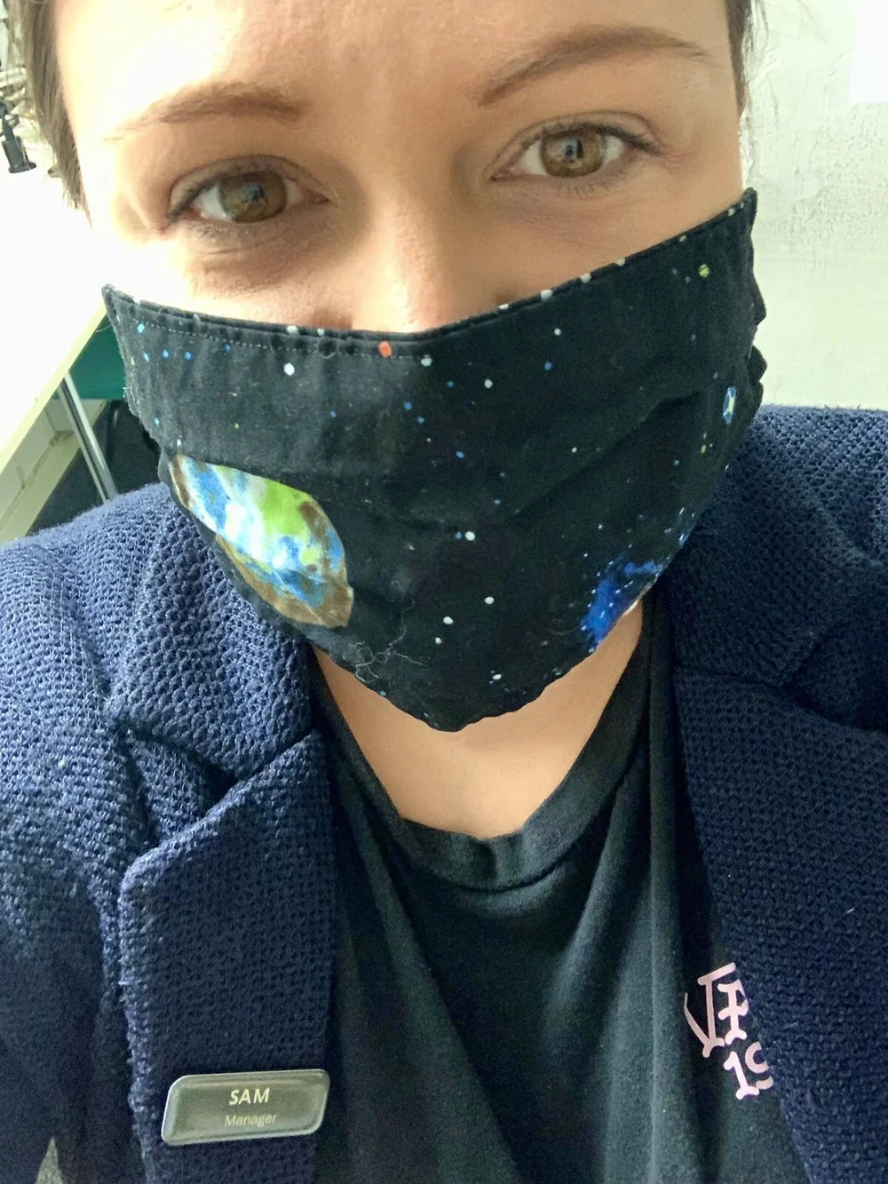  Pandemic mask selfie 