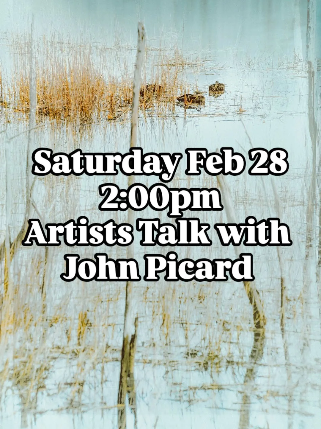 Tired of the snow? Join us on Saturday and hear about John Picard's art journey.

There will be a special surprise!

Saturday February 28th, 2:00pm
Art Complex Museum, 189 Alden St, Duxbury 
Free Admission. All are welcome!

The piece shown is "