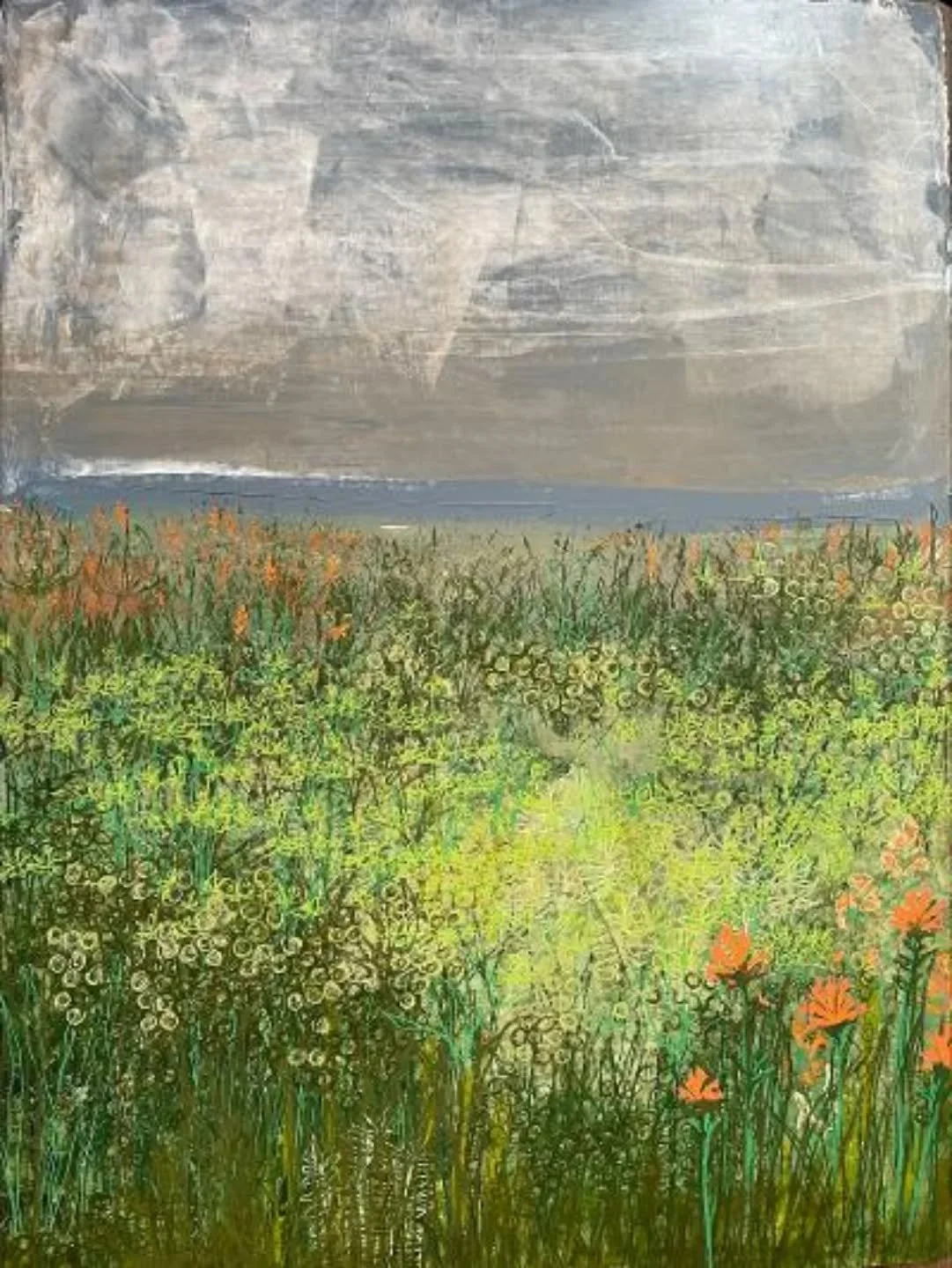 The 53rd Annual Duxbury Art Association Winter Juried Show is open for viewing through April 26.

Dina Brennan, "i'd like to dream my troubles all away". Depicting a memory of a place that you can hear, see, and feel while using layers and 