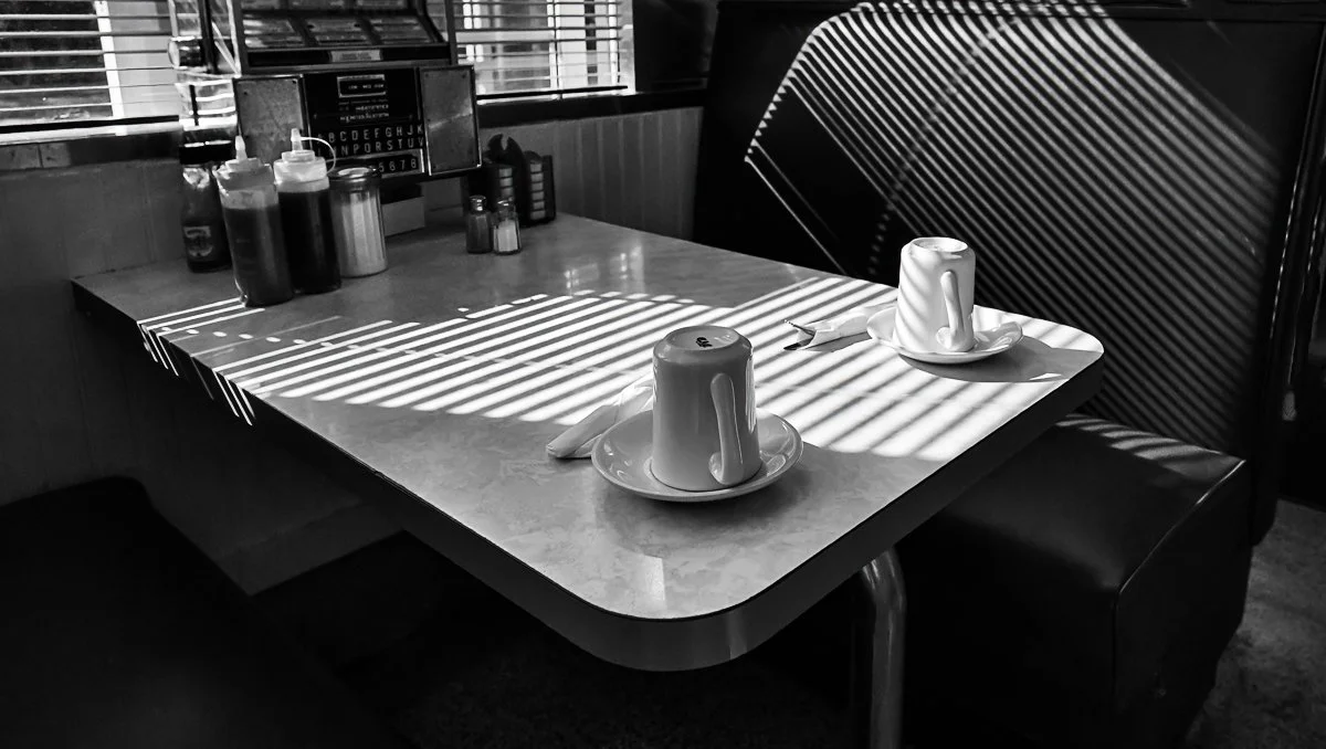 Jeffrey Weinstein, "Coffee or Tea", Black and white photography, 16x20, $350
